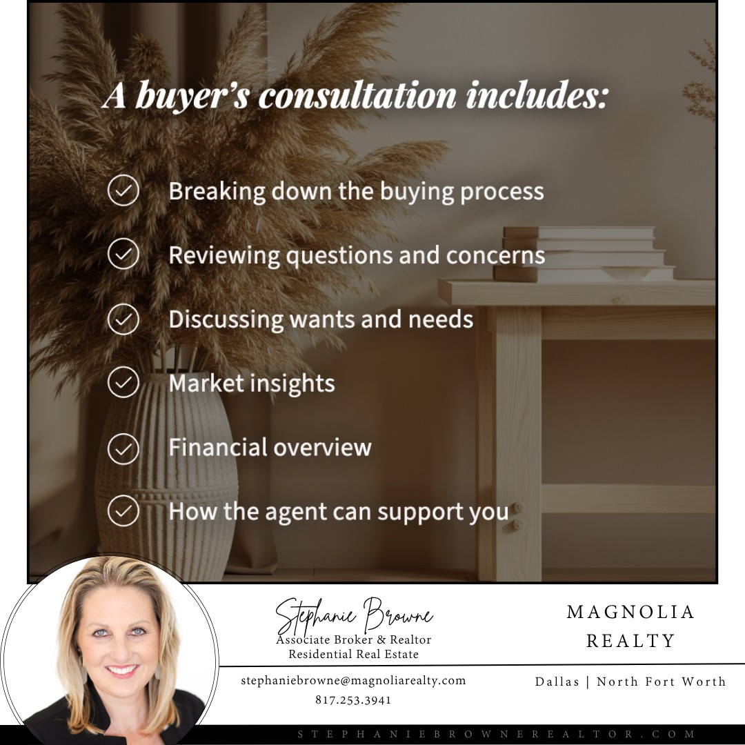 Starting your home search? A buyer’s consultation is the first step to buying with confidence.
Here’s what it covers:
📌 Your Goals & Priorities – Identify must-haves, nice-to-haves, and ideal communities.
💰 Financial Overview – Budget, pre-approval, and monthly payment breakdowns.
📄 Buying Process Explained – Offers, inspections, contingencies, and timelines.
📊 Market Insights – Local trends, pricing, and resale potential.
🤝 Agent Support – How your agent guides you from search to closing.
A consultation sets the roadmap for a smooth, informed, and confident homebuying experience.
💬 Ready to start your journey? Schedule your buyer’s consultation today!
#homebuyers #realestate #buyersconsultation #realestateconsultation