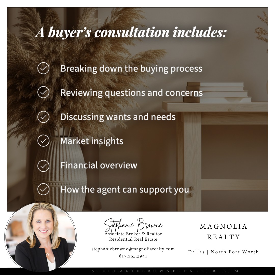 Starting your home search? A buyer’s consultation is the first step to buying with confidence.
Here’s what it covers:
📌 Your Goals & Priorities – Identify must-haves, nice-to-haves, and ideal communities.
💰 Financial Overview – Budget, pre-approval, and monthly payment breakdowns.
📄 Buying Process Explained – Offers, inspections, contingencies, and timelines.
📊 Market Insights – Local trends, pricing, and resale potential.
🤝 Agent Support – How your agent guides you from search to closing.
A consultation sets the roadmap for a smooth, informed, and confident homebuying experience.
💬 Ready to start your journey? Schedule your buyer’s consultation today!
#homebuyers #realestate #buyersconsultation #realestateconsultation