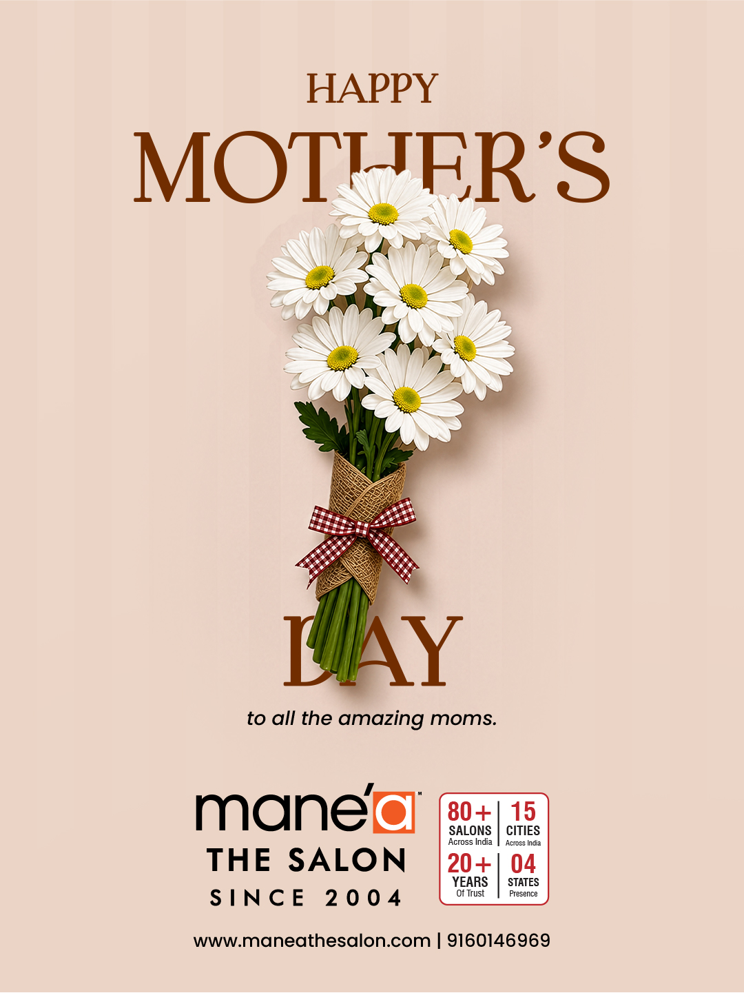 Here’s to the strength, grace, and beauty of every mother.
Happy Mother’s Day from all of us at Manea The Salon ✨
#HappyMothersDay #MothersDay #CelebrateMoms #MothersLove #maneathesalon
