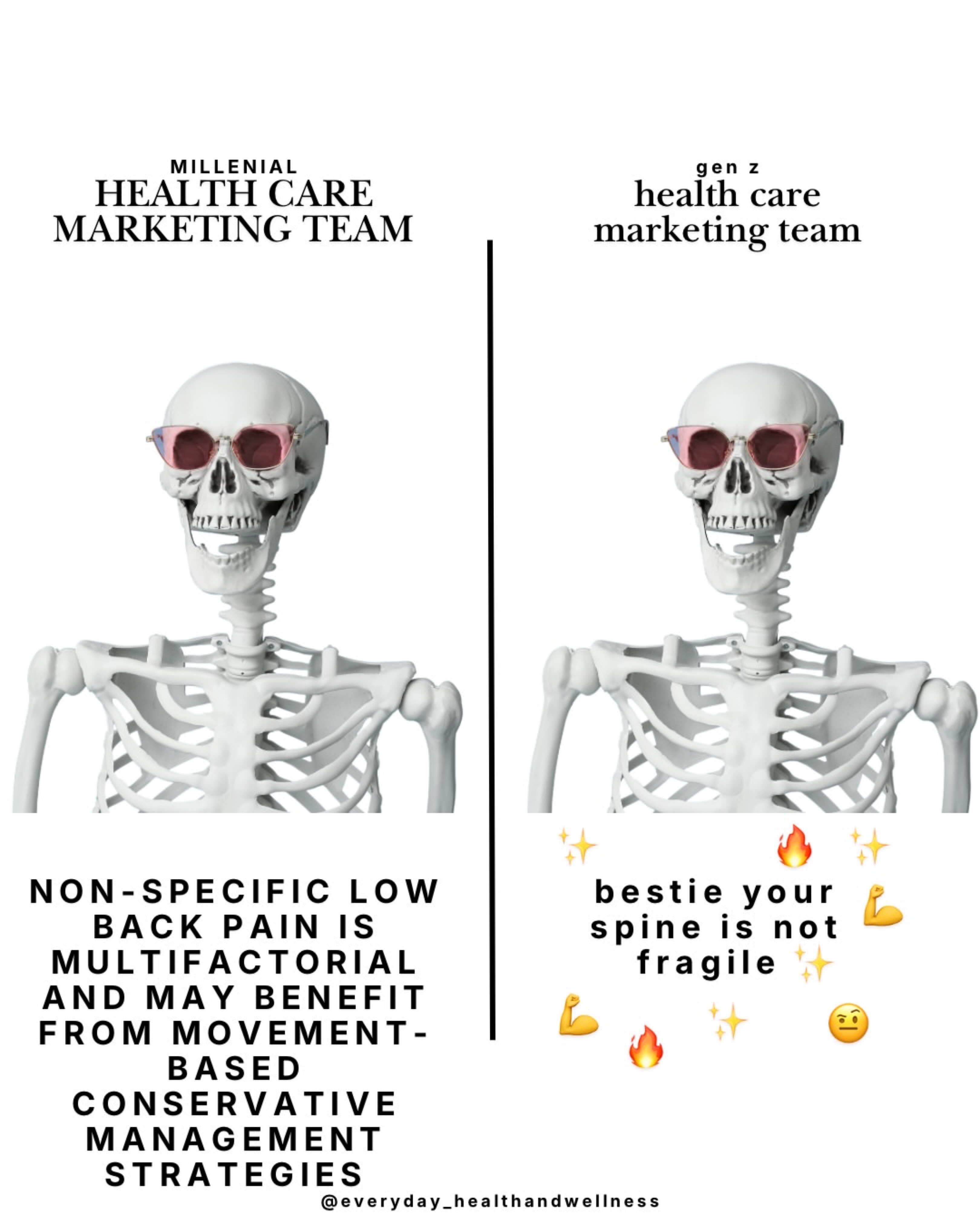 Respectfully everyday_healthandwellness — this was too good not to get on the feed 😂
・・・
ur body is peak, not cooked.
Did I do this right? 😆🤪😂
#genz #genzmarketing #healthtok #medtok publichealth