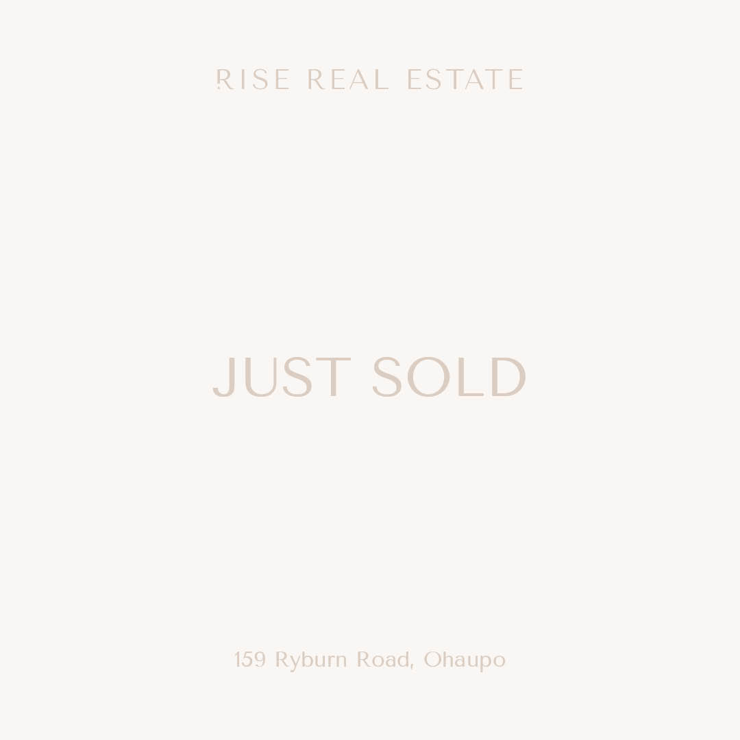 Now officially sold - 159 Ryburn Road, Ōhaupō!
We are sure there will be many happy memories made here, and we wish the new owners all the very best. #riserealestatenz