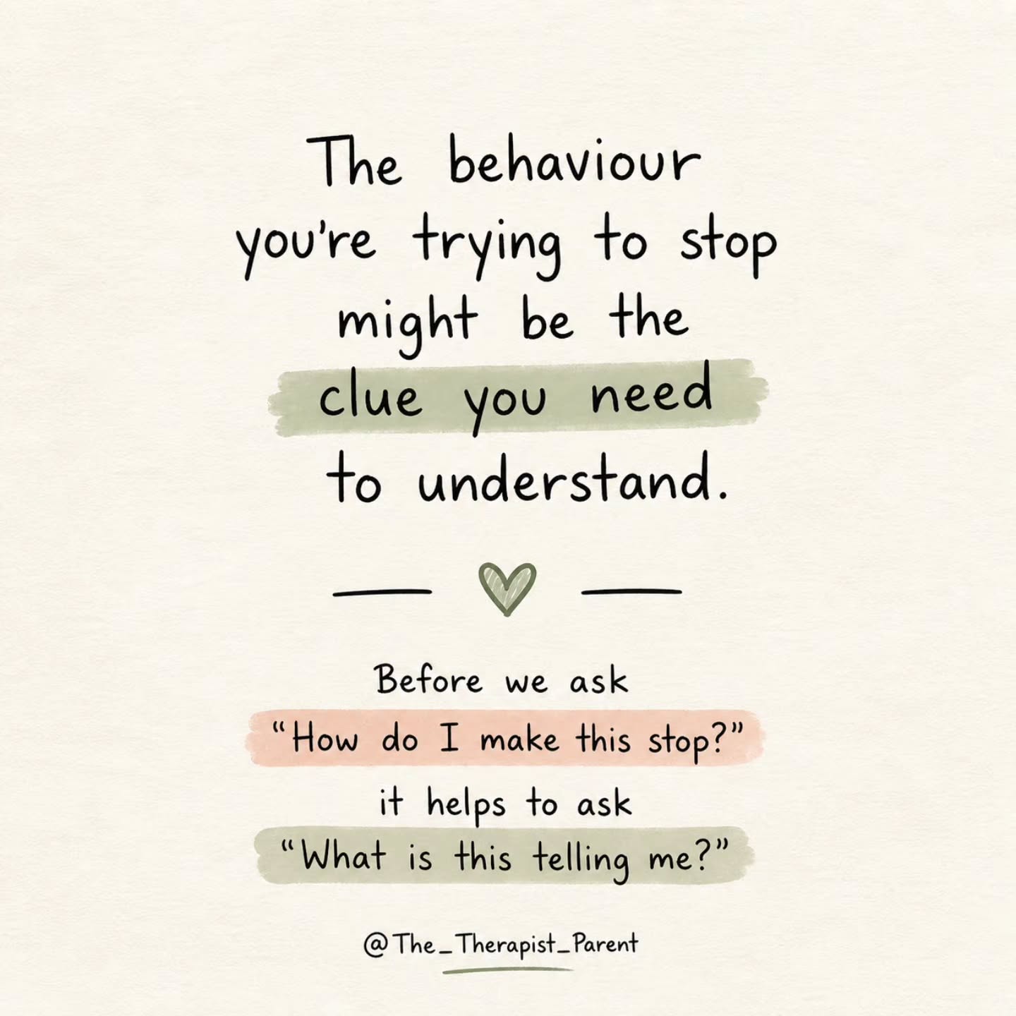 What if the behaviour you’re trying hardest to stop is actually the information you most need to understand?
So often we jump straight to fixing, correcting, or shutting behaviour down.
But behaviour is data.
It tells us when a child is overwhelmed, dysregulated, confused, disconnected, or simply missing the skills needed in that moment.
Before asking, “How do I make this stop?”
pause and ask, “What is this trying to tell me?”
That question shifts us from reacting to understanding — and that’s where real support begins.
If this perspective resonates, my book Guidance from The Therapist Parent explores the science behind behaviour and practical ways to respond differently.
#TheTherapistParent #BehaviourIsCommunication #ConnectedParenting #ParentingSupport #ChildDevelopment