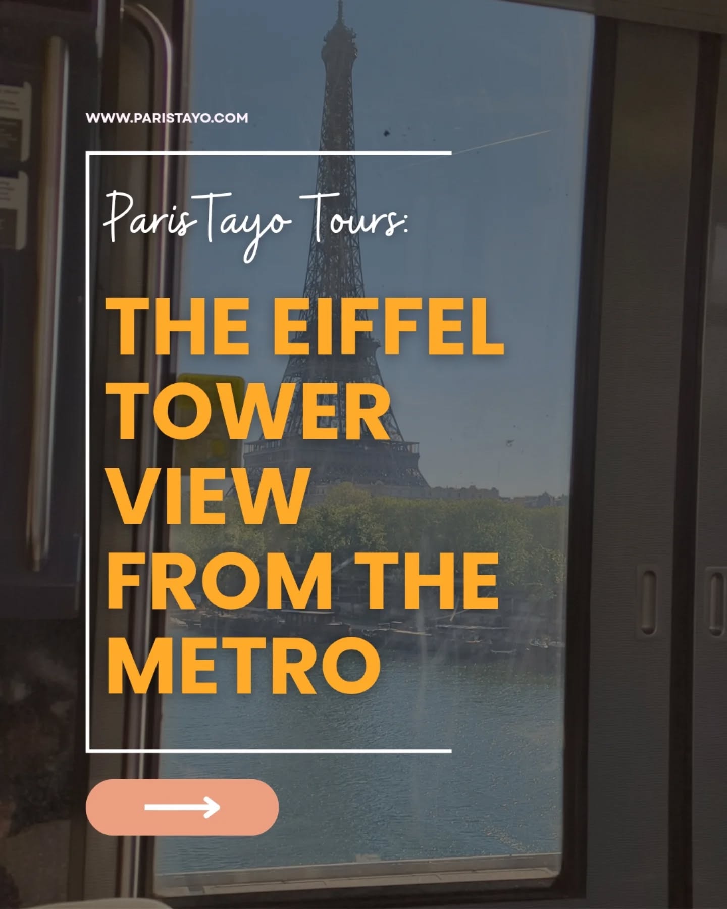 𝗣𝗮𝗿𝗶𝘀𝗧𝗮𝘆𝗼𝗧𝗼𝘂𝗿𝘀: Where and how to get this view?😉
Take the Metro Line 6 from Trocadéro to Poissy-- the view is at your LEFT side. From Poissy to Trocadéro sa RIGHT side naman.
If you're overwhelmed with your Paris trip, let me help you. Book a private tour at: www.paristayo.com
DM lang kung di niyo makita ang dates na gusto niyo. Hope to see you!🥰
#paristayotours #paristourguide #parisforpinoys #paris #pinoyprivatetourparis