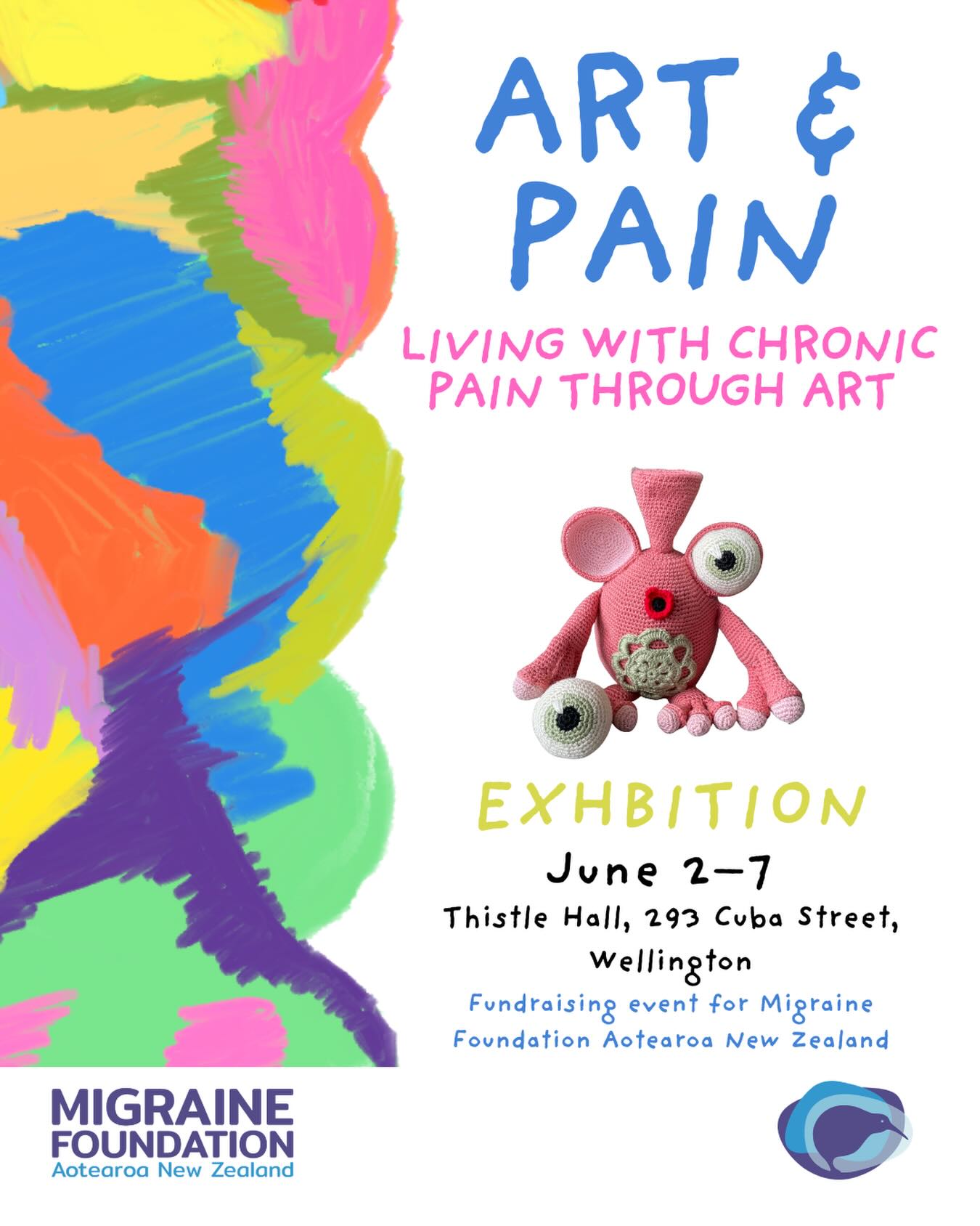3 weeks to go, and so much still to do😂 Looking forward to share my journey at @thistlehall_community_venue with @migrainefoundationaotearoanz