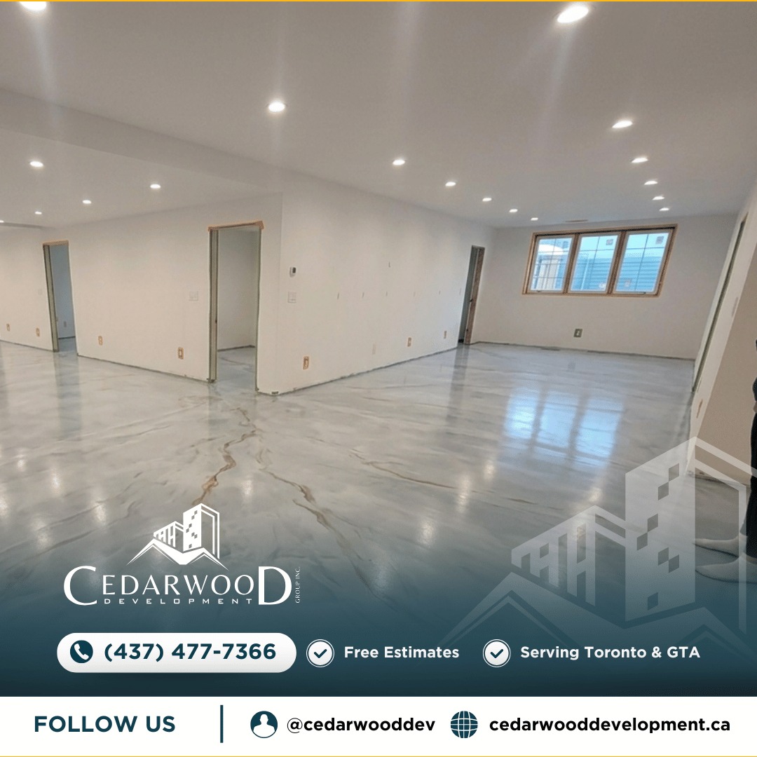 ✨ That floor though. 😍🔥
This metallic epoxy floor in Newmarket, ON is giving luxury and we are HERE for it. Freshly framed basement. Recessed lighting. And a seamless metallic epoxy finish that looks like liquid marble. 💪🖤
💡 Metallic epoxy flooring is seamless, waterproof and scratch resistant — perfect for Ontario basements that need to handle moisture, cold and heavy use year round. 💰
📍 Proudly serving Newmarket, Aurora, Richmond Hill, Vaughan, Toronto, Markham, Mississauga, Brampton & all of the GTA
Our Services Include:
✅ Bathroom Remodels
✅ Kitchen Renovations
✅ Basement Finishing & Remodeling
✅ Epoxy Flooring
✅ Hardscaping, Interlocking & Landscaping
✅ Home Remodeling
💡 Ready for your transformation? Book your FREE estimate today!
📞 (437) 477-7366
📧 info@cedarwooddevelopment.ca
🌐 cedarwooddevelopment.ca
📍 Serving Toronto & the GTA
📆 DM us "EPOXY" to discuss your next project!
#EpoxyFlooringNewmarket #MetallicEpoxyGTA #BasementEpoxyNewmarket #NewmarketRenovations #EpoxyFlooringToronto #EpoxyFlooringGTA #MetallicEpoxyFloor #BasementRenovationNewmarket #AuroraRenovations #RichmondHillRenovations #VaughanRenovations #SurfaceProEpoxy #CedarwoodDevelopmentGroup #GTARenovations #OntarioRenovations #TrustTheProcess