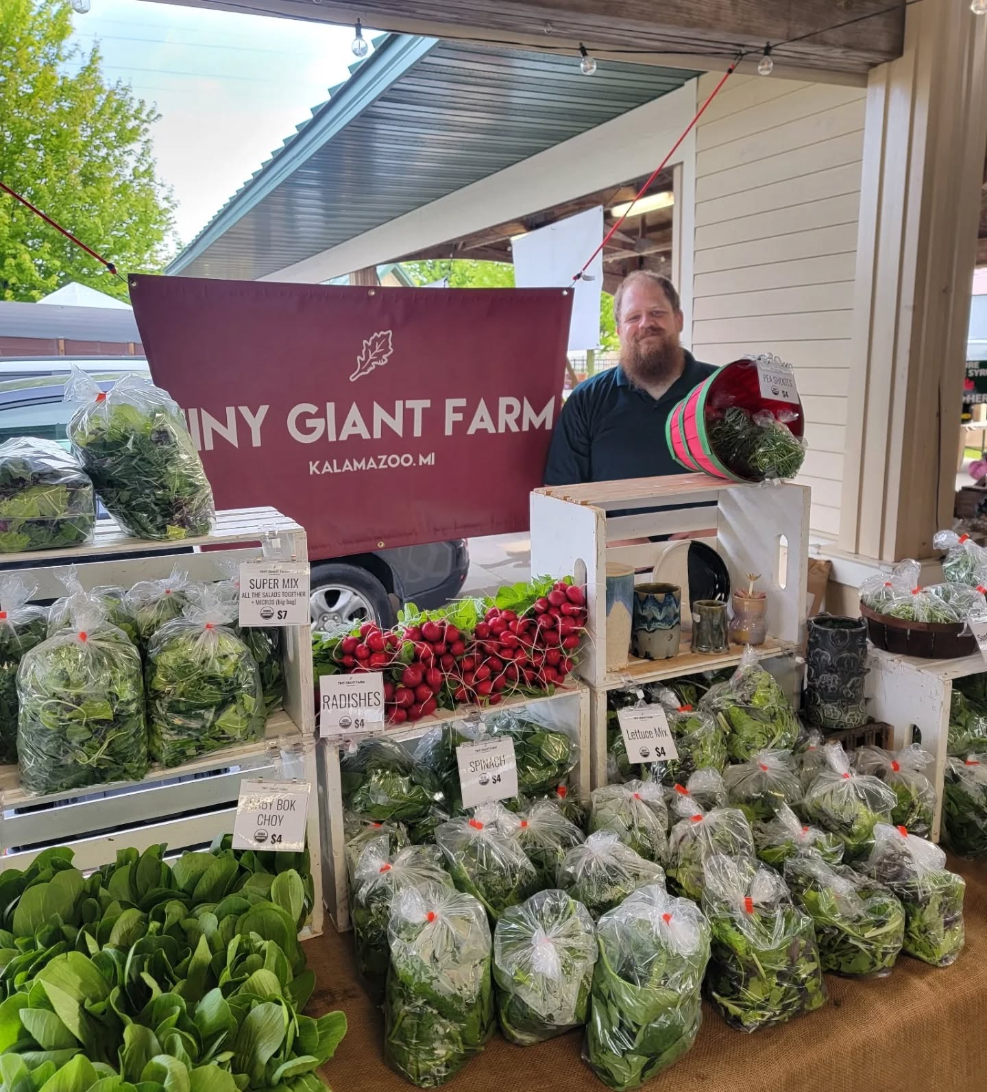It's Opening Day @texastwpfm ! Go say hi to Alan and grab some great organic salads!
