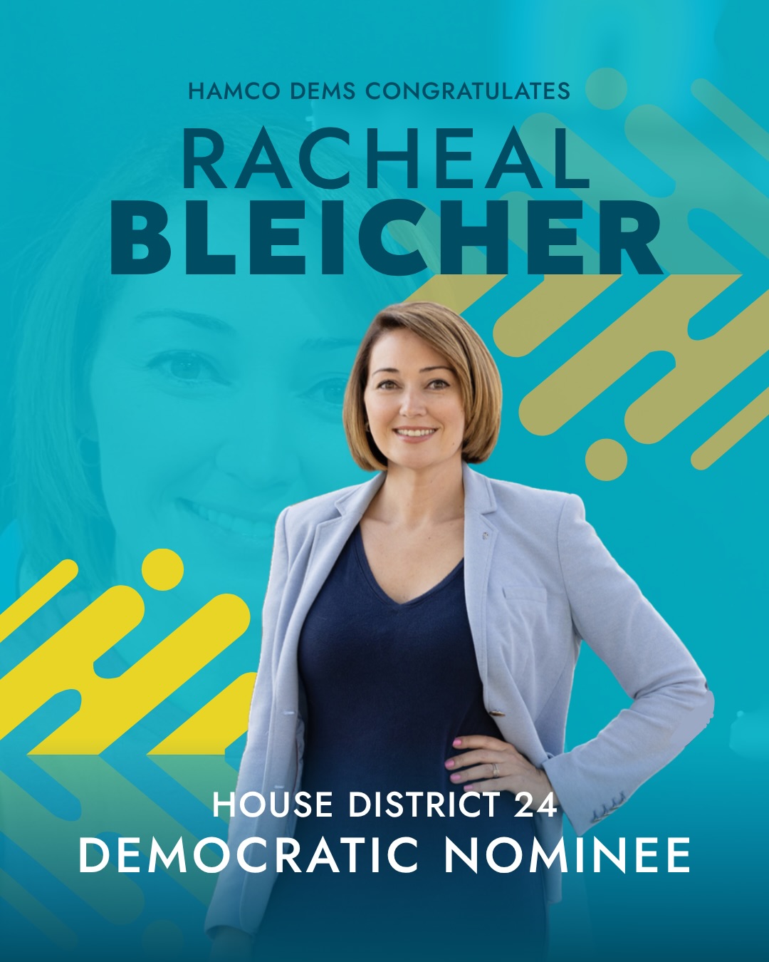 The Hamilton County Democratic Party congratulates Racheal Bleicher, Devon Wellington, Representative Victoria Garcia Wilburn, Lauren Cole, Lindsay Gramlich, and Stephanie Jo Yocum on earning their nominations for the Indiana Statehouse.
We are amazed by the work Victoria has done for us at the Statehouse and excited at the possibility to send 5 other amazing HamCo women to join her and finally break the supermajority!