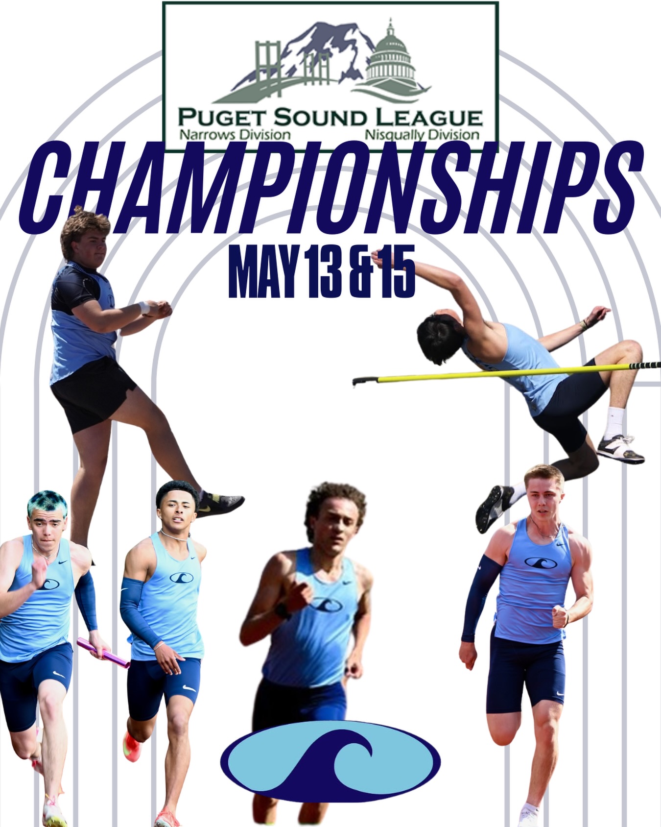 The Boys Track and Field team takes on the Puget Sound League Championships this week at South Sound Stadium in Lacey, Wa.
Info:
Day One, Wednesday, May 13th
Day Two, Friday, May 15th
First event for the Tides will be 4pm for Day One
The Top 8 athletes in each event score for the team title
The Top 9 in each event qualify to next weekās District Championship
RDTš