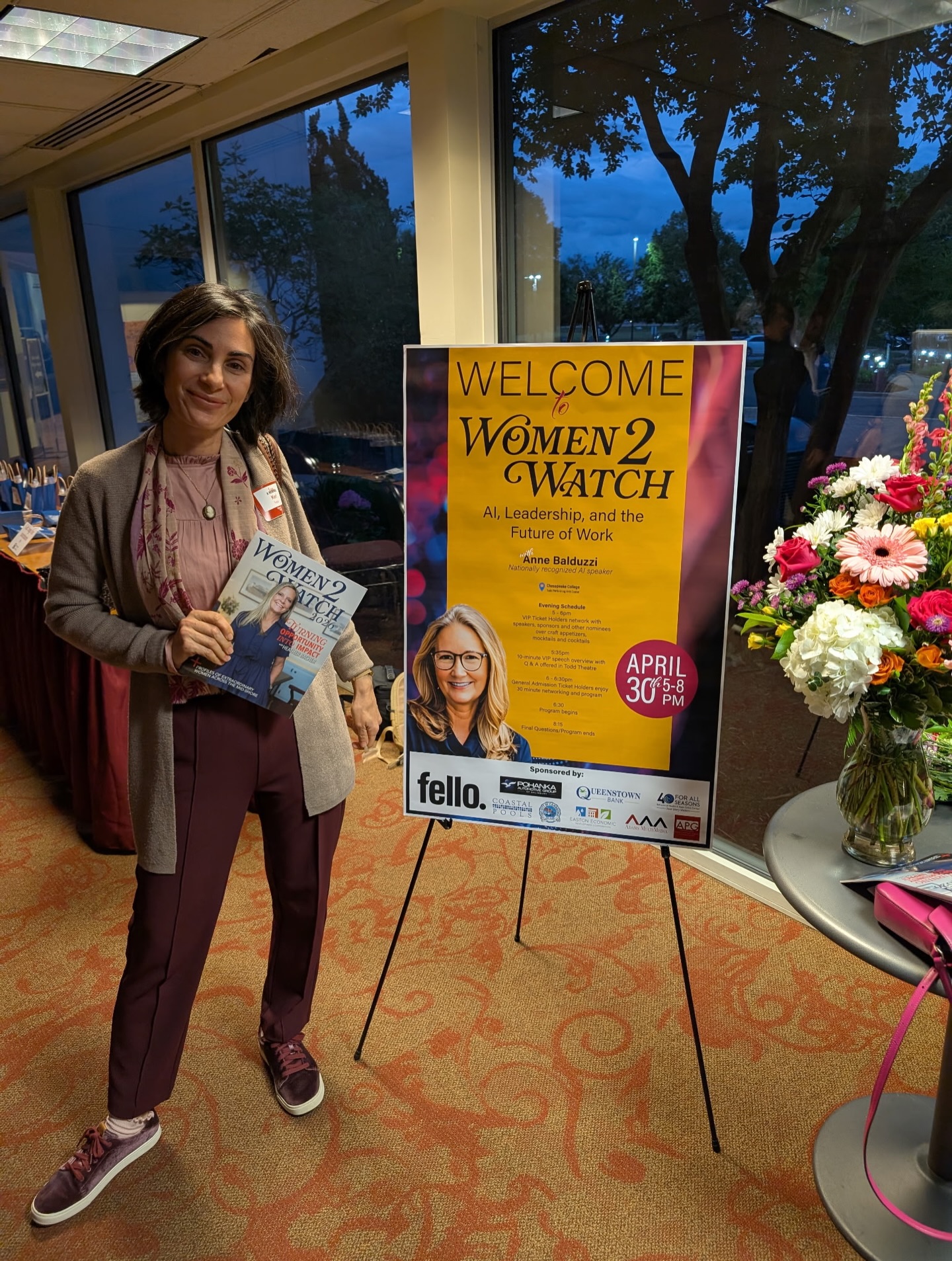Honored to be a Women to Watch 2026 nominee.✨
An inspiring evening at Chesapeake College hearing Anne Balduzzi, and connecting with an extraordinary group of women shaping our community. Thanks to Fello for their generous sponsorship. ✨
We look forward to continuing the conversation this summer—join us in The Loft at Dover Station for the 2026 Women to Watch Summer Series, a thoughtfully curated gathering designed to reconnect, recharge, and inspire. ✨