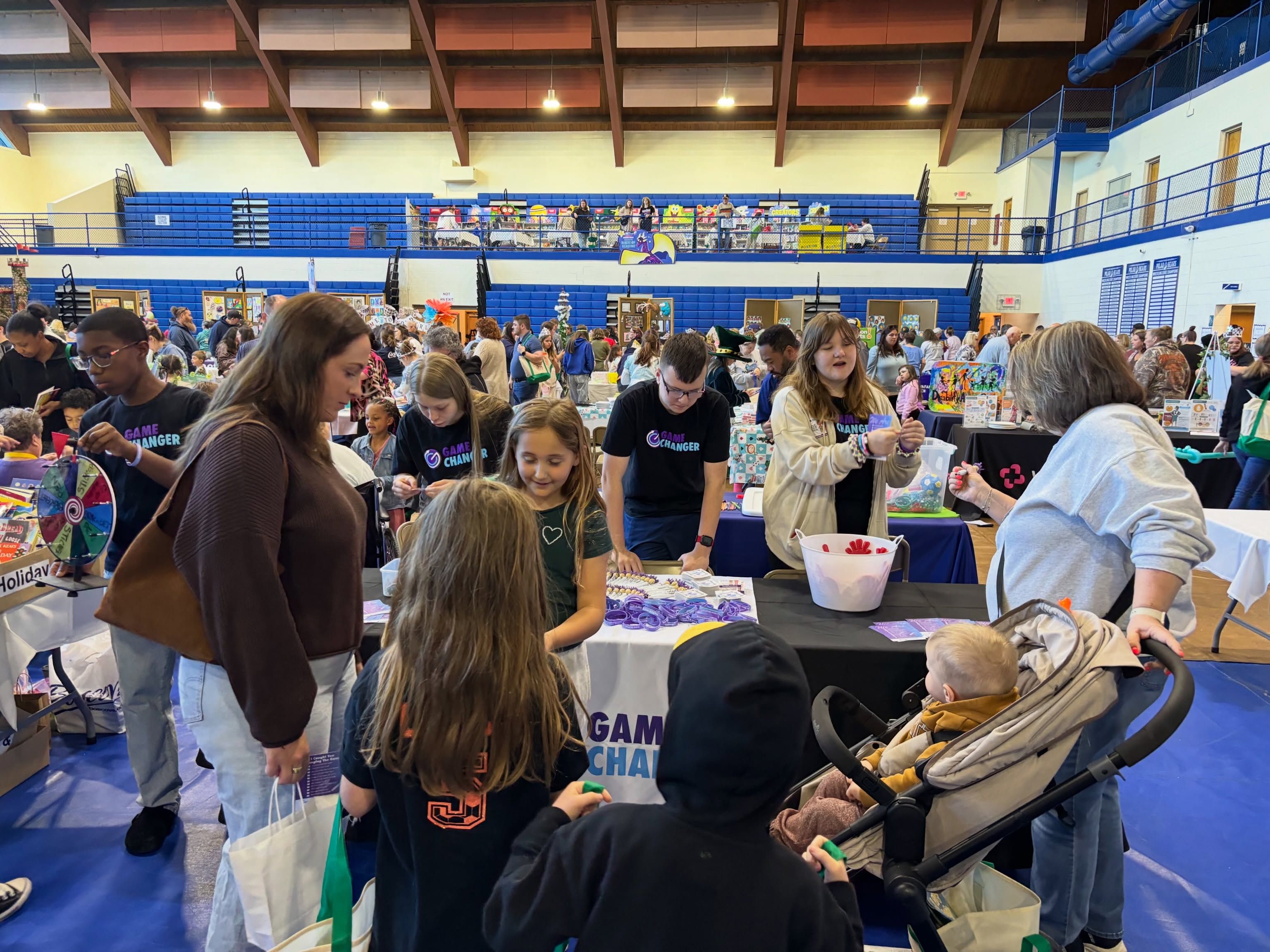 West Fairmont Middle school kids are at the Marion County Literacy Fair!