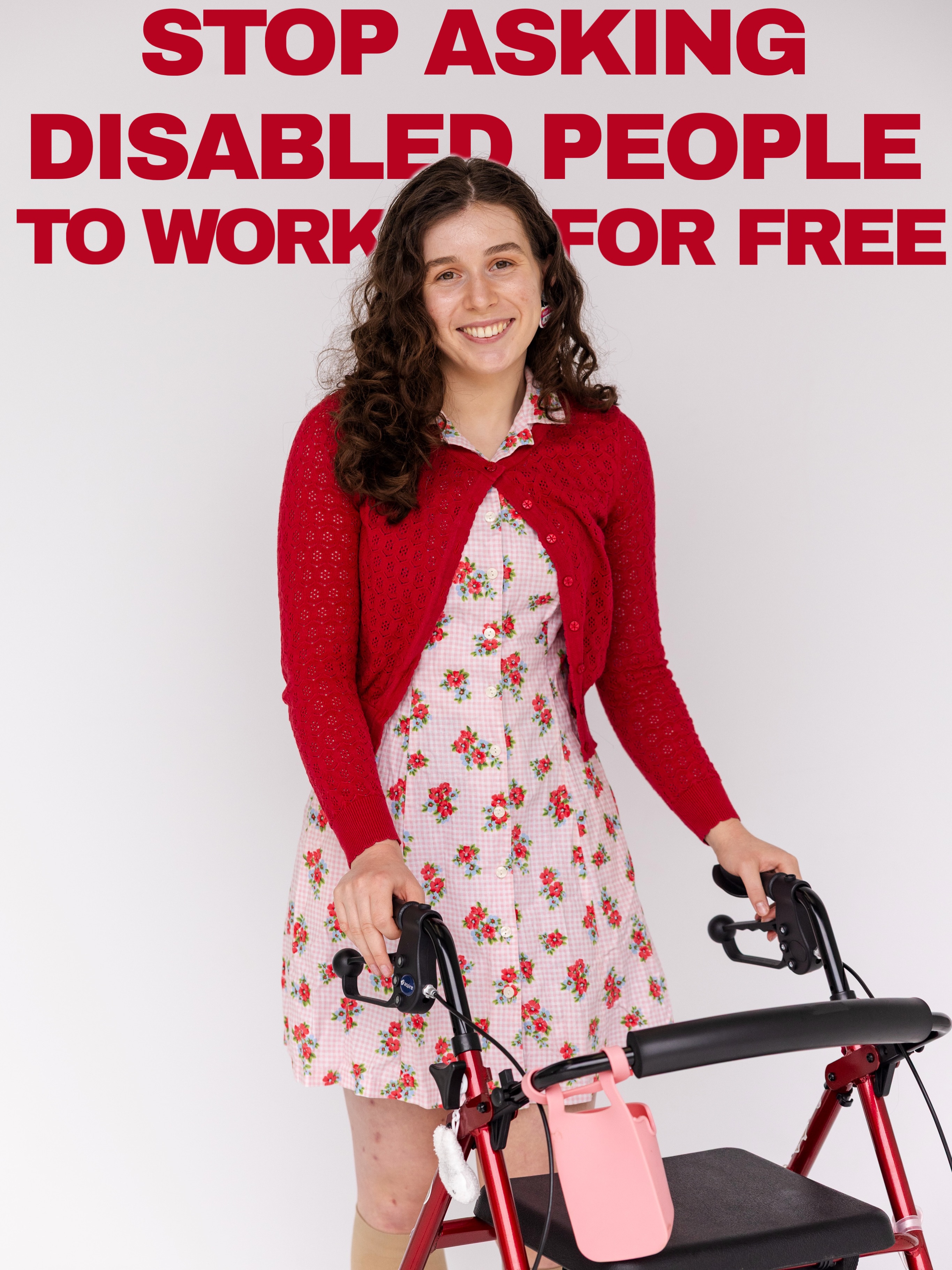 Stop asking disabled people to work for free. We have bills to pay too.
📷 @mollyburmeisterphotography @studio.veronique