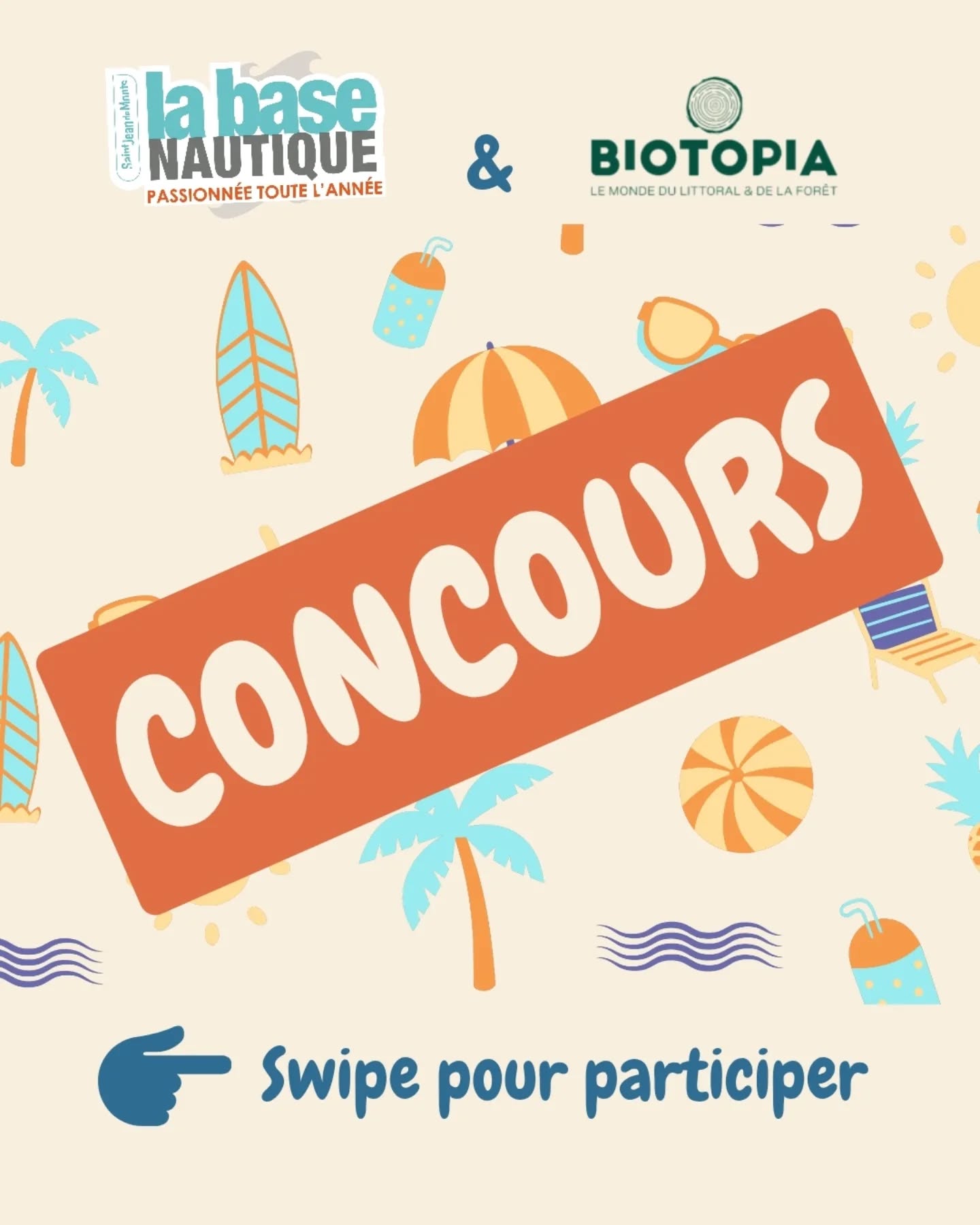 CONCOURS TERMINÉ
Alerte concours ‼️‼️
Festi'vagues approche, alors on te propose un concours avec @biotopia_nddm
Du 10 au 14 mai, tente de remporter un bon d'une valeur de 15 € à dépenser pour des activités sur Festi'vagues les 30 & 31 mai !
Pour participer, rien de plus simple :
▶️ Abonne-toi à nos deux comptes @basenautique.sjdm et @biotopia_nddm
▶️ Like ce post
▶️ Tague 1 ou 2 ami(e)s en commentaire.
Le vainqueur sera annoncé vendredi 15 mai. Le ou la gagnant(e) sera annoncé en commentaire sous ce post
Ouvert à la France métropolitaine - concours non organisé par Meta
Règlement complet sur www.labasenautique.fr
Bonne chance à tous 🤞🤞
#jeuconcours #biotopianddm #festivagues #gagner #concours