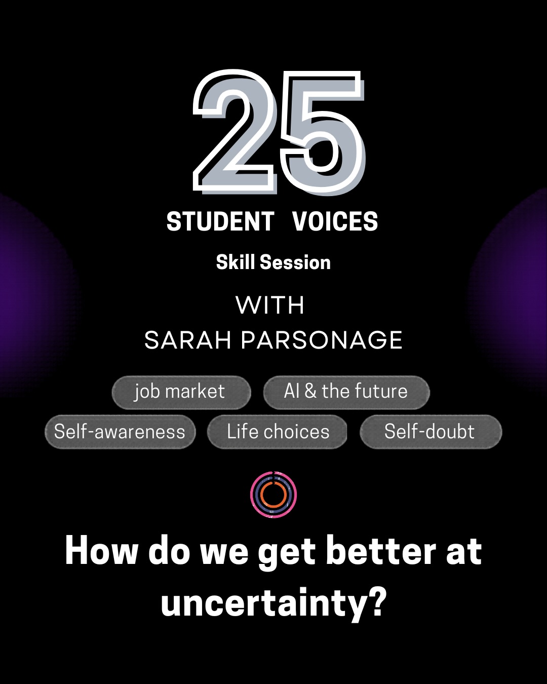 We asked young people what’s worrying them most right now ?
“The job market, AI, life choices, self-doubt, uncertainty. Real challenges, no filter.”
.
25 answers came back.
.
And with the brilliant @sarahlucyparsonage and her unique methodology @1.question, we distilled every single one into one defining question:
.
“How do we get better at uncertainty?”
.
Then we went one step further, and found the answer that speaks to all 25 challenges:
.
~Self-worth~
.
It’s that foundational. It’s that simple. And it does have to be hard.
.
That’s why we’re making it our theme for the year. Every month, Sarah will be in the room with our students — guiding real conversations, building real skills, one question at a time.
.
This is what student development feels like at NWC. Not lectures. No Theory. Not tick-boxes. Genuine growth.
.
.
#careergrowth #youngvoices #GenzInConversation #growthmindset #newworkingclass
