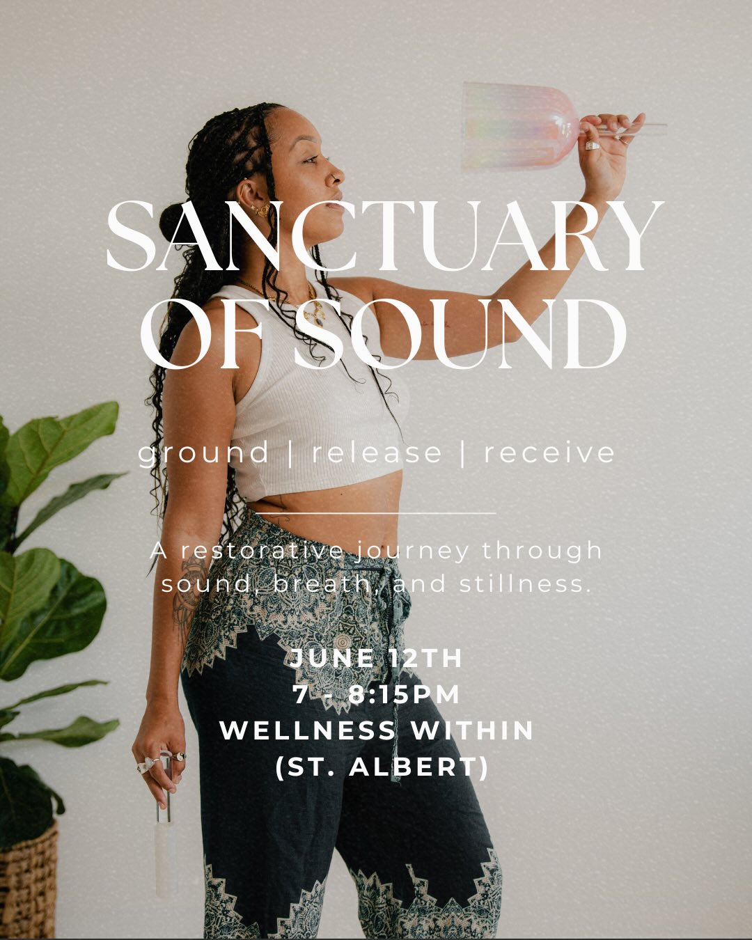 Your invitation to join me in the Sanctuary 💌
I’m so excited to share the next Sanctuary of Sound gathering at Wellness Within in St. Albert - an evening devoted to deep rest, nervous system reset, and reconnecting with yourself through immersive sound.
A space to soften.
To breathe.
To let yourself be held for a moment.
📆 June 12th
⏰ 7 – 8:15pm
📍 Wellness Within | St. Albert
@themovement_wellnesswithin
Spaces for this gathering are limited, so if you’ve been feeling called to join me in the Sanctuary, I encourage you to reserve your spot early so you don’t miss out ✨
Book through the link in my bio, or DM me and I’ll happily send you the direct booking link 🤍
#SanctuaryOfSound
#SoundHealing
#NervousSystemReset
#StAlbertWellness
#YEGWellness