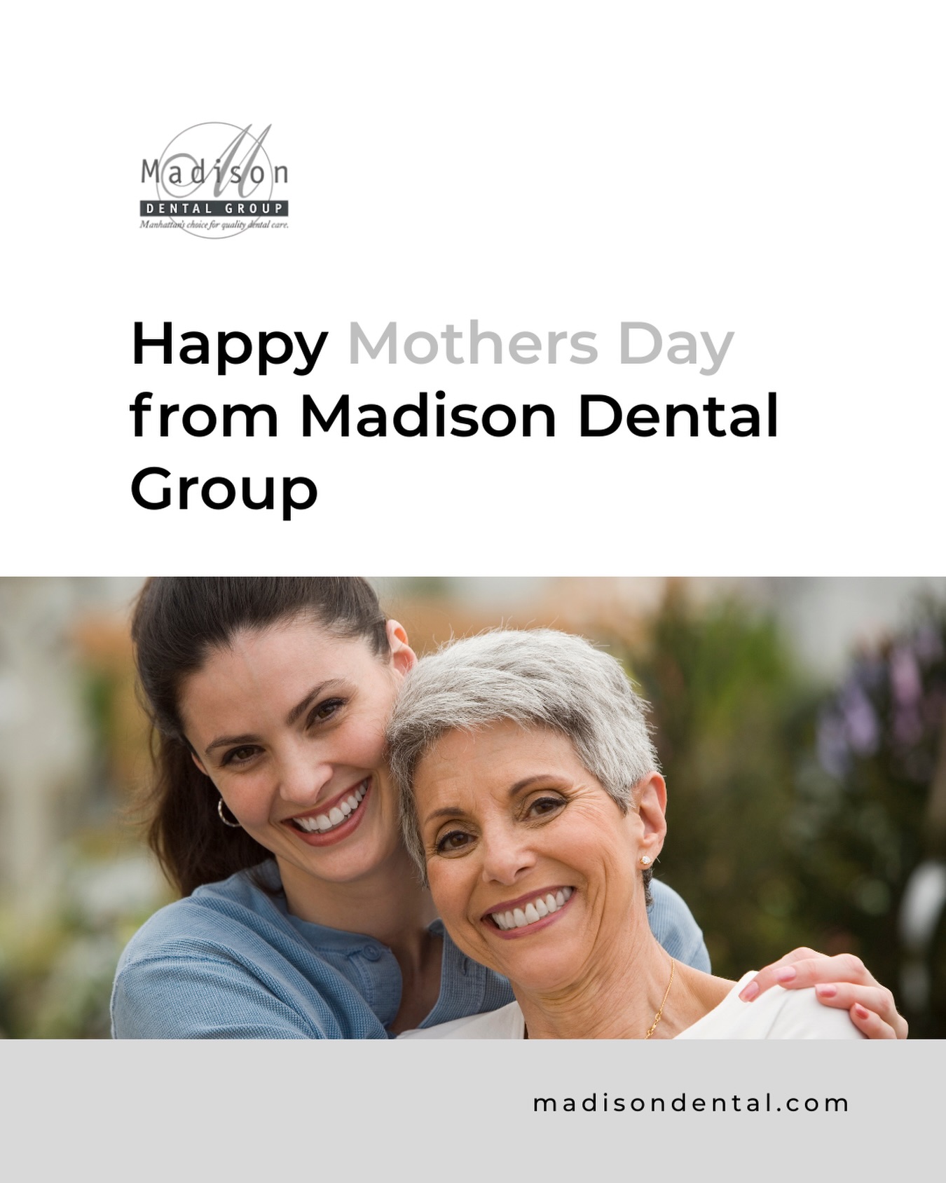 To all of the mothers out there, Happy Mother’s Day from Madison Dental Group!
#mothersday #nycdentist