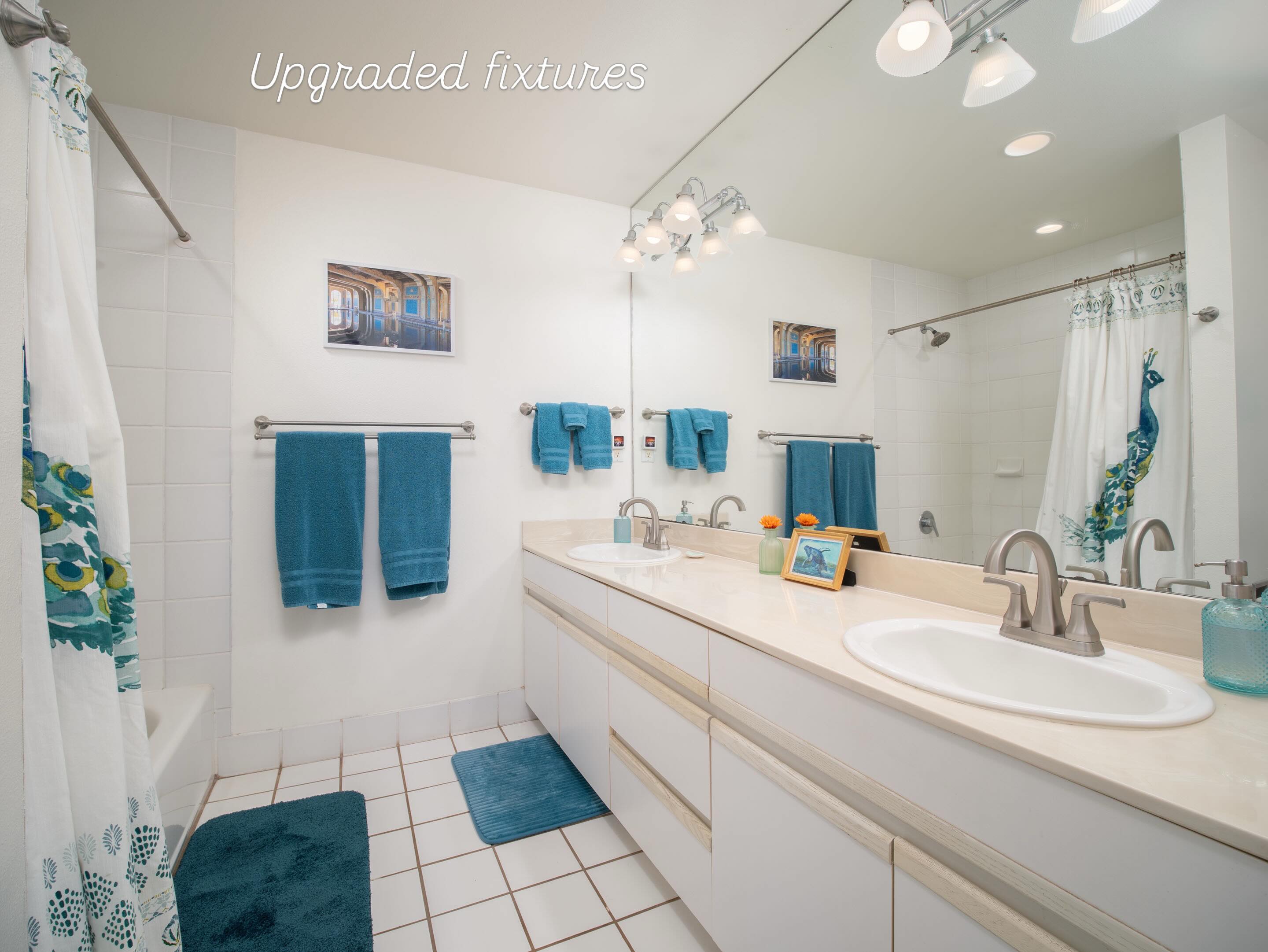 Enjoy a large master bath and a second full bath