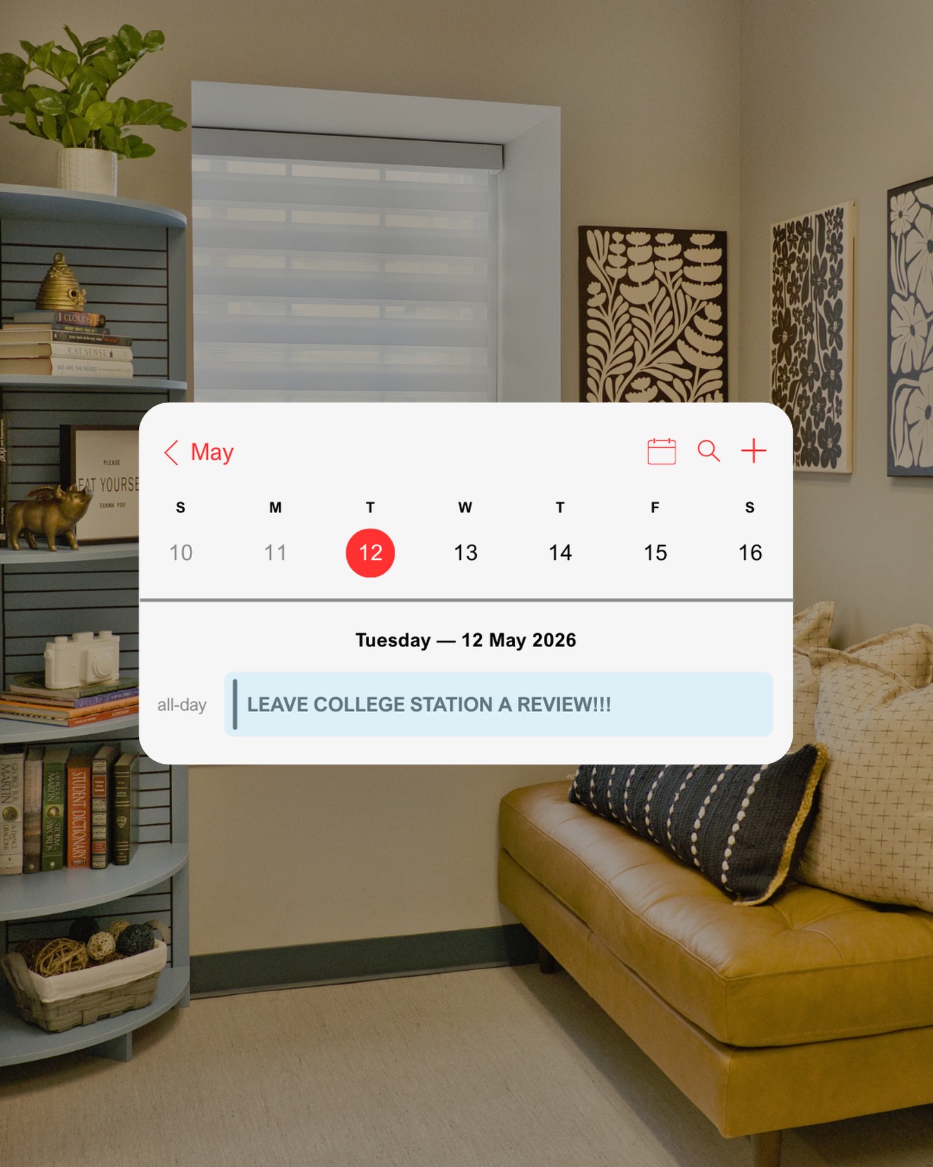 📝 What’s on the agenda today? Oh right—leave us a review! 🌟
Love living here? Let the world know! Your feedback helps us keep the vibes high and the community growing. 🏢✨
Click the link in our story to share your experience! 🔗
#CollegeTownCommunities #LiveWithin #collegestation