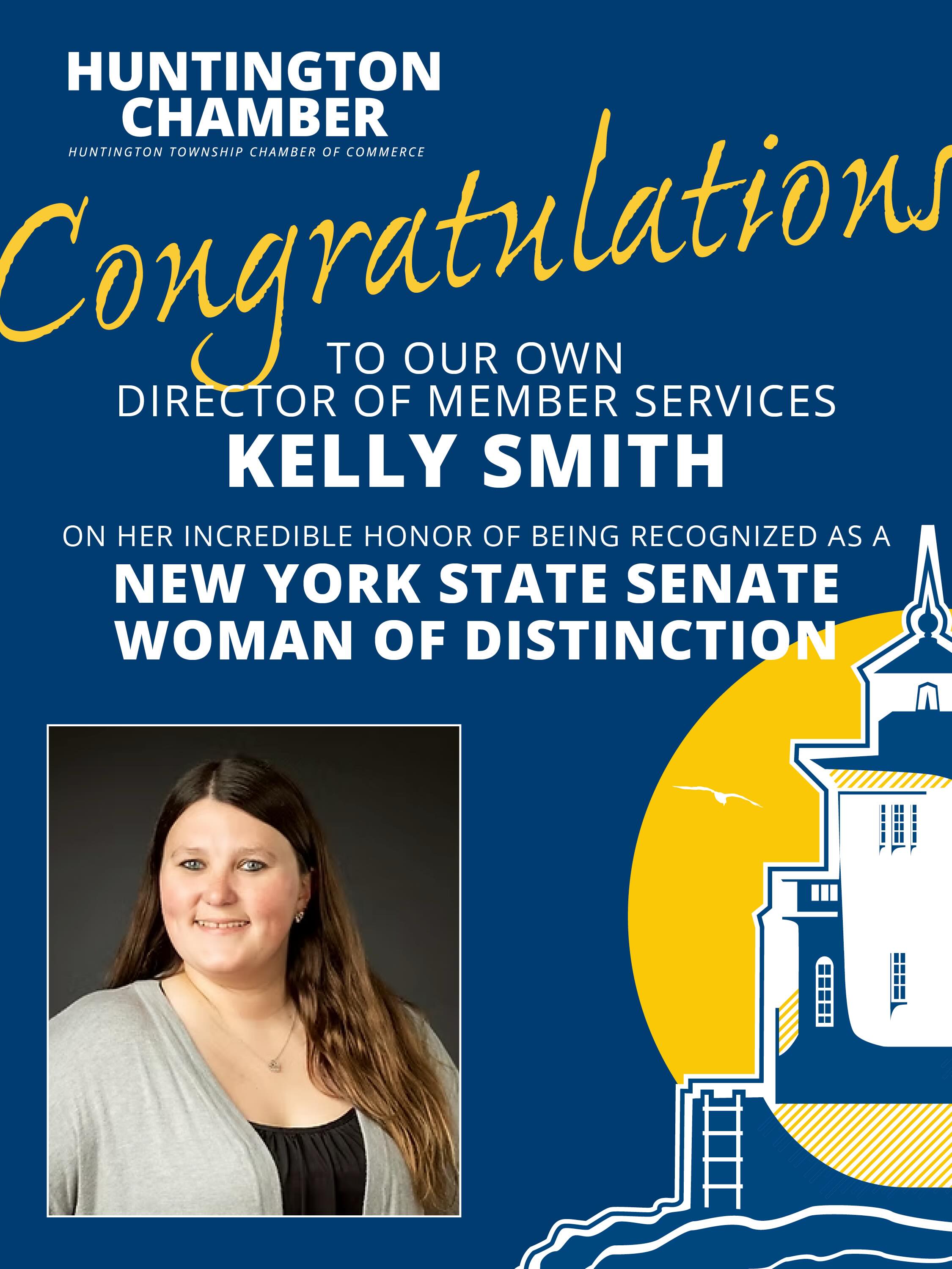 Congratulations Kelly!
Our very own Kelly Smith was honored last week in Albany as a New York State Senate Woman of Distinction!
There is no one more selfless or giving to their community, and we are so proud to have Kelly as a leader of our Chamber family.
Thank you Senator Mario R. Mattera for choosing Kelly for this well deserved honor!
@Kellzh2o
@senatormattera