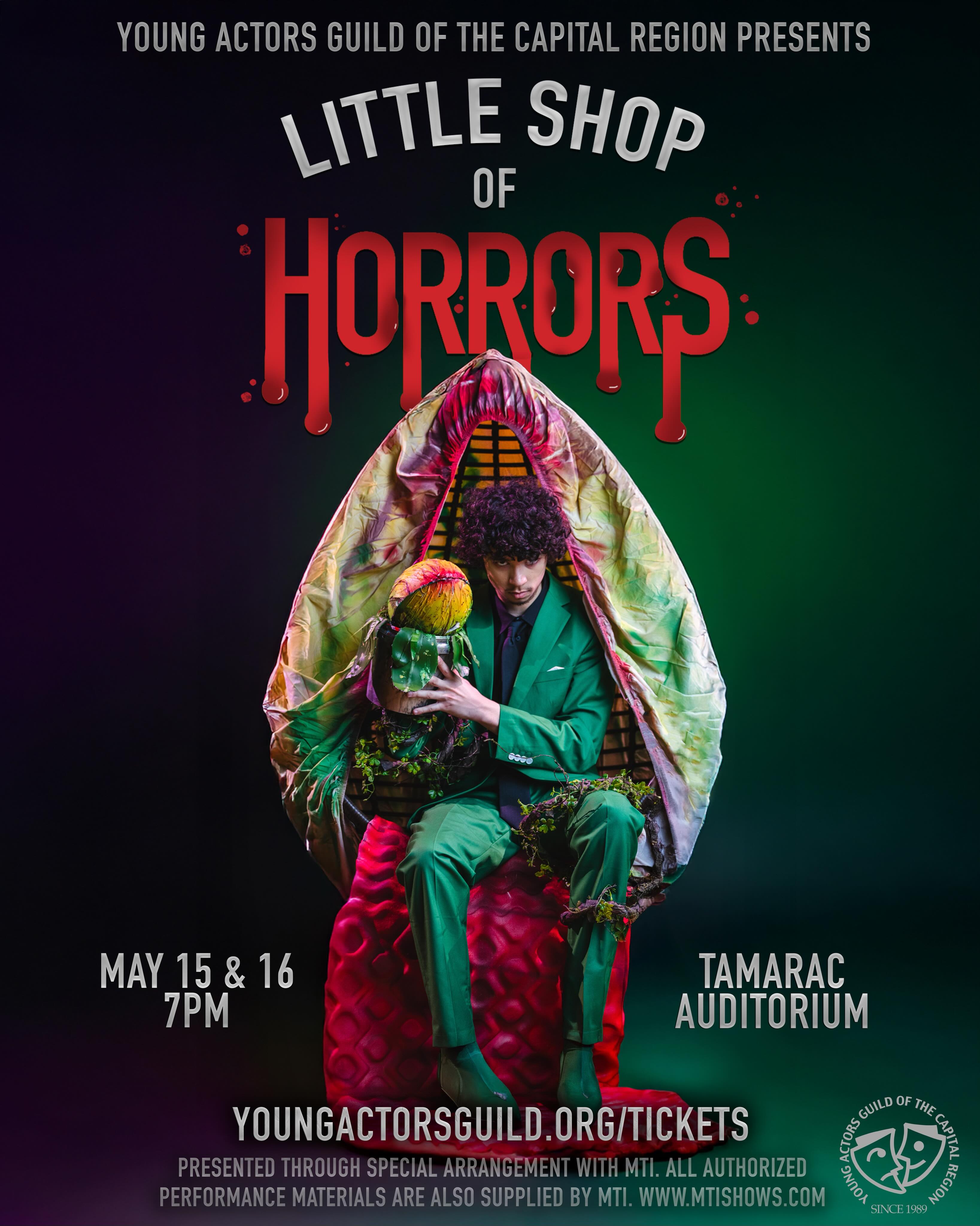 WARNING: Man eating plant on the loose🌱‼️
This Friday and Saturday evening!
Skid Row has gone steampunk! Come see Little Shop of Horrors like you’ve never seen before!
May 15 + 16 at 7PM
Tamarac Auditorium
Get your tickets before they’re sold out!
Youngsctorsguild.org/tickets
Directed by Mary Allison D’Amico
Photography by @angelamiaphoto
#troyny #enjoytroy #aroundtroy #aroundalbany