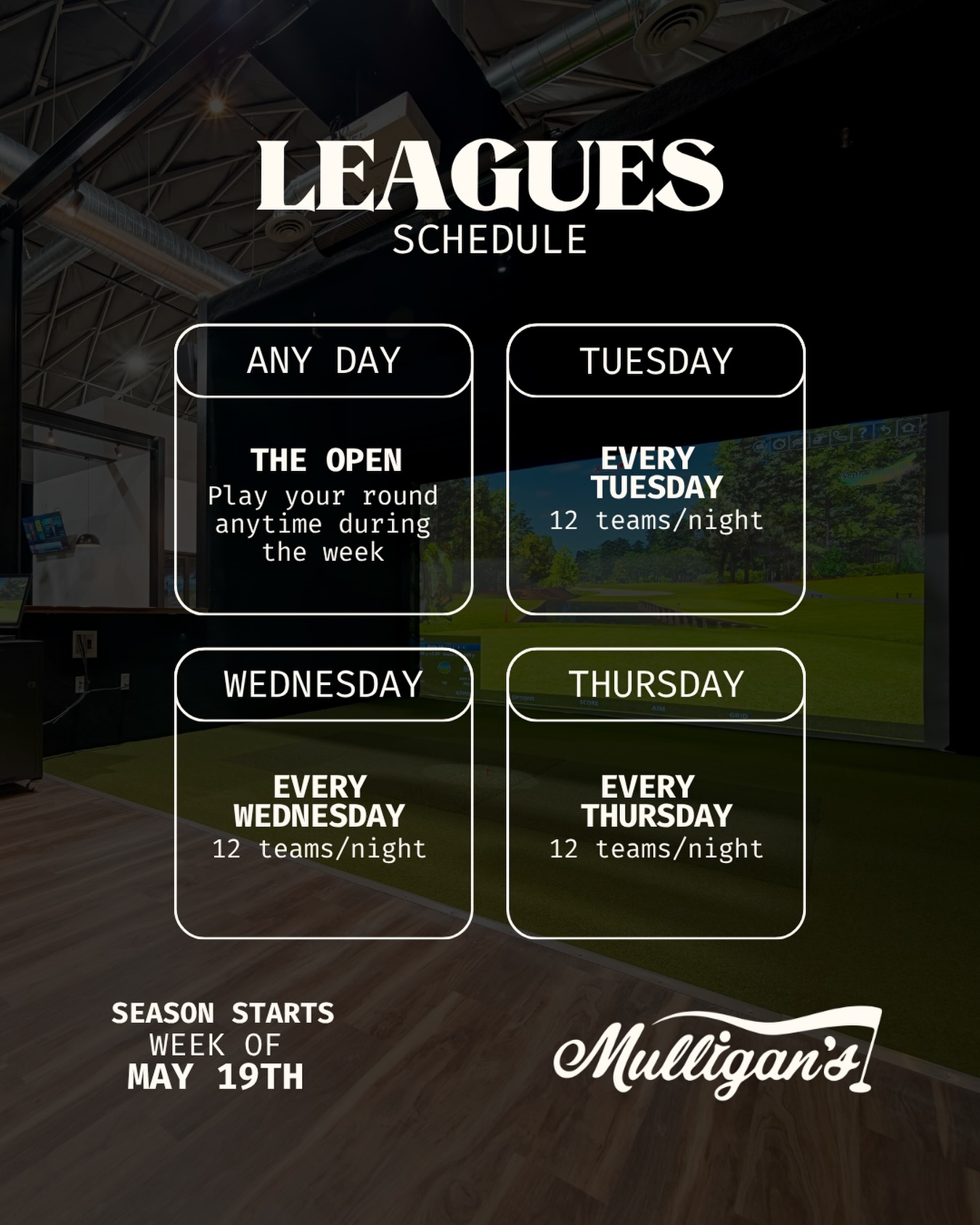 Your weekly excuse to get off the couch and on the course. ⛳
Season 3 League Nights kick off NEXT WEEK!
2-person teams • 9-hole scramble • 8 weeks of fun • Prizes on the line
$100 team reg + $25/pp each night
Pick the night that works for you:
📌 THE OPEN – Play your round anytime during the week
📌 TUESDAYS – 12 teams/night
📌 WEDNESDAYS – 12 teams/night
📌 THURSDAYS – 12 teams/night
Grab your partner and sign up — link in bio! 🔗
👇 Let us know below which night you’re joining — we’ll see you out there!
#DowntownVisalia #GolfLeague #IndoorGolf #Visalia #VisaliaGolf