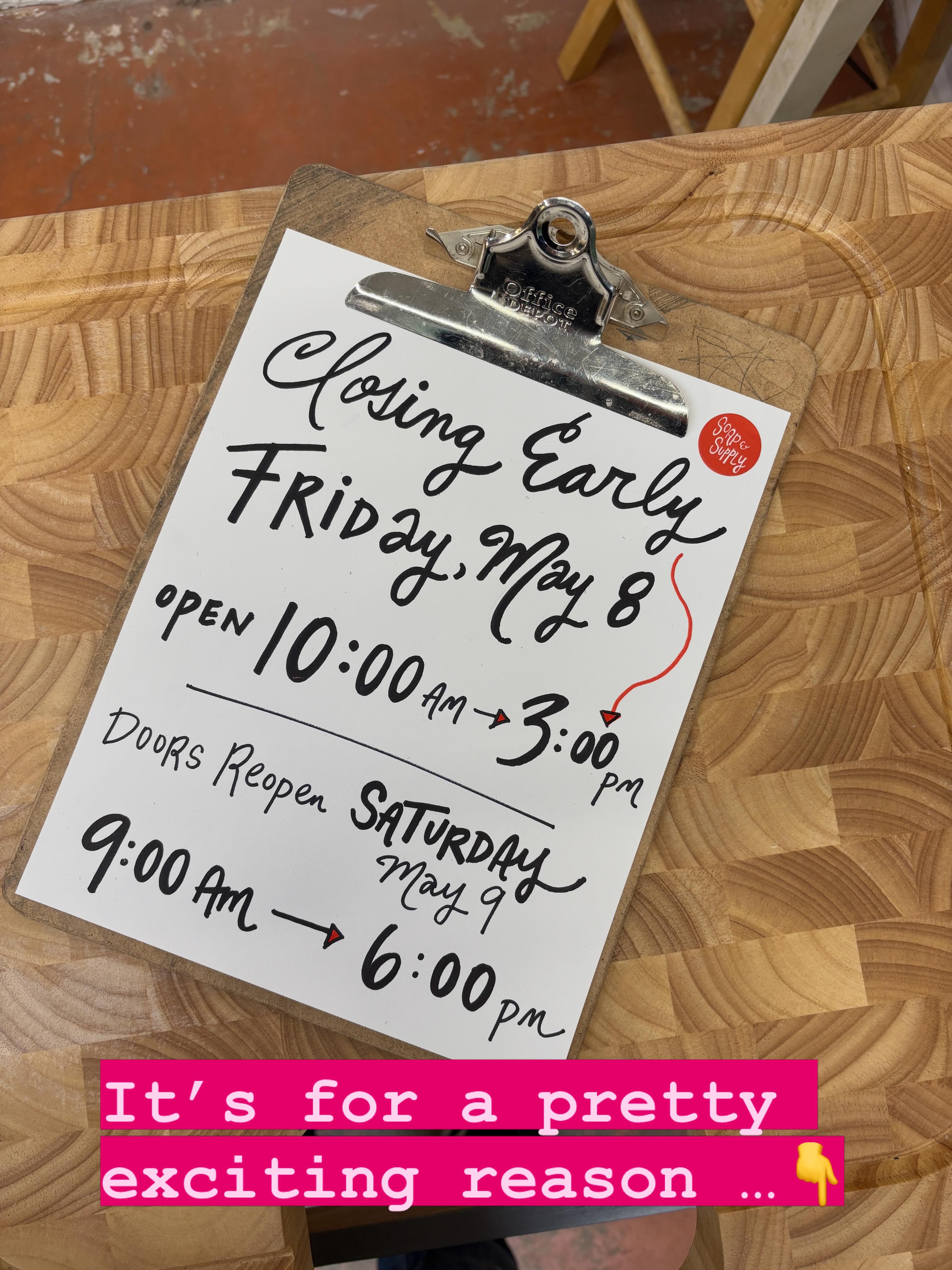 We’re closing at 3 p.m. on Friday, May 8. Because our son is competing in the New Mexico High School Track and Field State Championships, and this gives us a chance to see him run.
We’ll be open at 9 a.m. to 6 p.m. the next day, Saturday, so if you miss us the previous afternoon, swing by then.