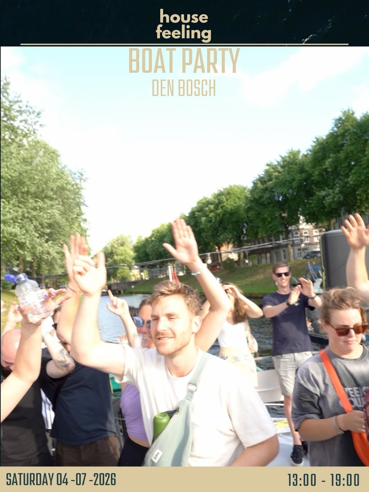 Zomer vieren zoals het hoort. ☀️
Celebrating summer the right way ☀️
House Feeling Boat Party returns - 13:00 - 19:00 on the water.
Boarding passes are limited - link in bio.
Save this post so you don’t forget.
#denbosch #dayparty #housemusic #boatparty #shertogenbosch