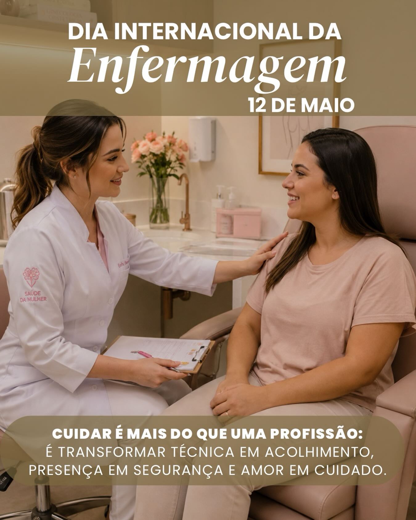 Neste Dia da Enfermagem, nossa gratidão é dedicada a quem transforma cuidado em presença, técnica em segurança e rotina em acolhimento.
Aos profissionais da enfermagem que caminham conosco: nosso respeito e admiração. Vocês são parte essencial de cada atendimento, de cada história e de cada vida tocada dentro da nossa clínica.
Obrigado por cuidarem com as mãos, com o conhecimento e, principalmente, com o coração. ♥️
Feliz Dia da Enfermagem!
