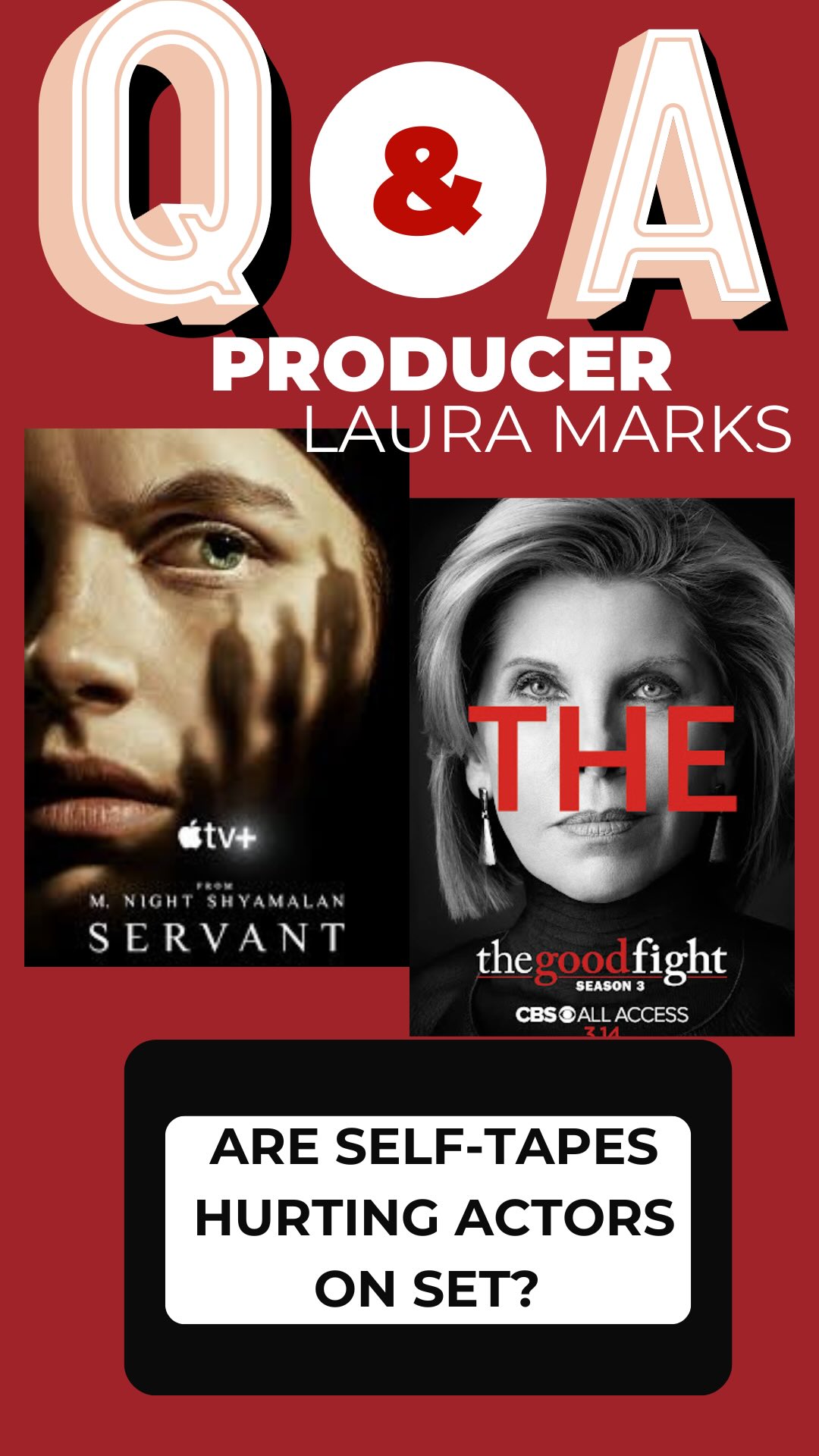 The self tape era has changed a lot…including what happens once actors actually get on set 👀
🔥Laura Marks is a PEN Award winning playwright, television writer/producer, and DC Comics writer whose credits include Crystal Lake, Servant, Let the Right One In, The Good Fight, Ray Donovan, The Exorcist, and The Expanse. Her off Broadway play Bethany starred America Ferrera.
🔗Full conversation inside Actors Biz along with many more candid chats with industry pros. Link in bio
#producer #actorsbiz #servant #appletv #selftapes