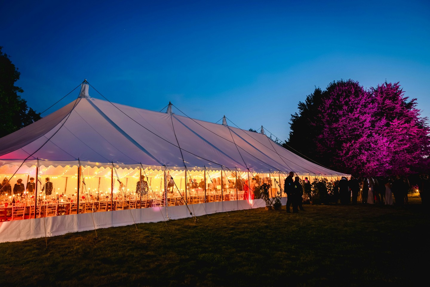 Where the magic begins before you even step inside✨
Our traditional canvas marquees set the scene beautifully on their own, but it's the finishing touches outside that truly steal the show.
As day becomes night, our traditional style marquees really shine. The quintessential English summer wedding look, wouldn't you agree?
Whether you're recently engaged, or in full-on wedding planning mode, we'd love to be part of your special day.
#traditionalmarquee #canvasmarquee #englishwedding #marqueewedding #marqueehire #luxuryweddings