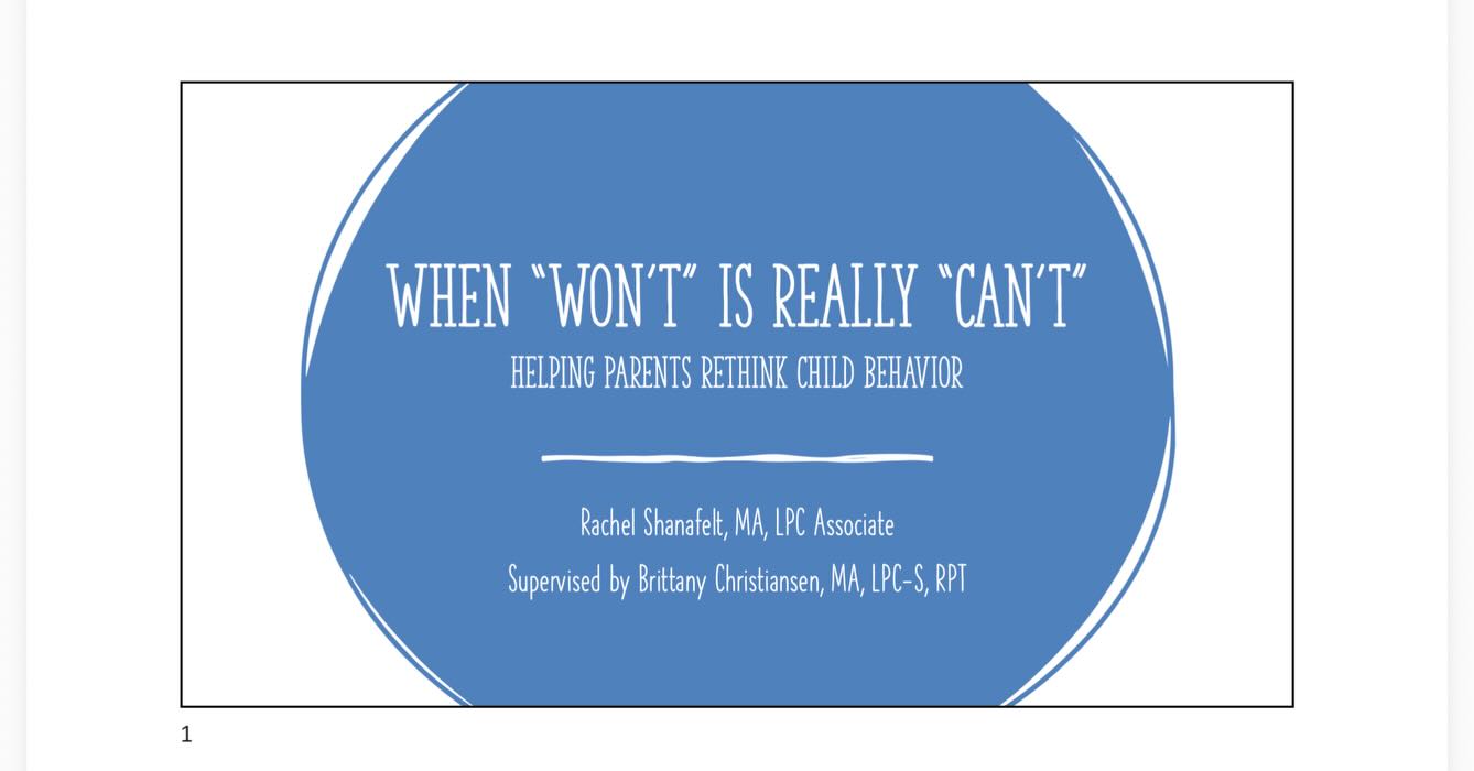Hosting our monthly Group Supervision is always a treat! This is a chance for all Associate Therapists under clinical supervision get together and learn from each other and the community through presentations on various topics.
Tonight, Rachel Shanafelt, LPC-Associate, supervised by Brittany Christiansen, LPC-S, RPT, presented on parenting with a new perspective. Rachel specializes in working with “littles” and has a heart for helping parents.
Learn more about Rachel her BIO!
https://www.thevinewellness.com/team/rachel-shanafelt