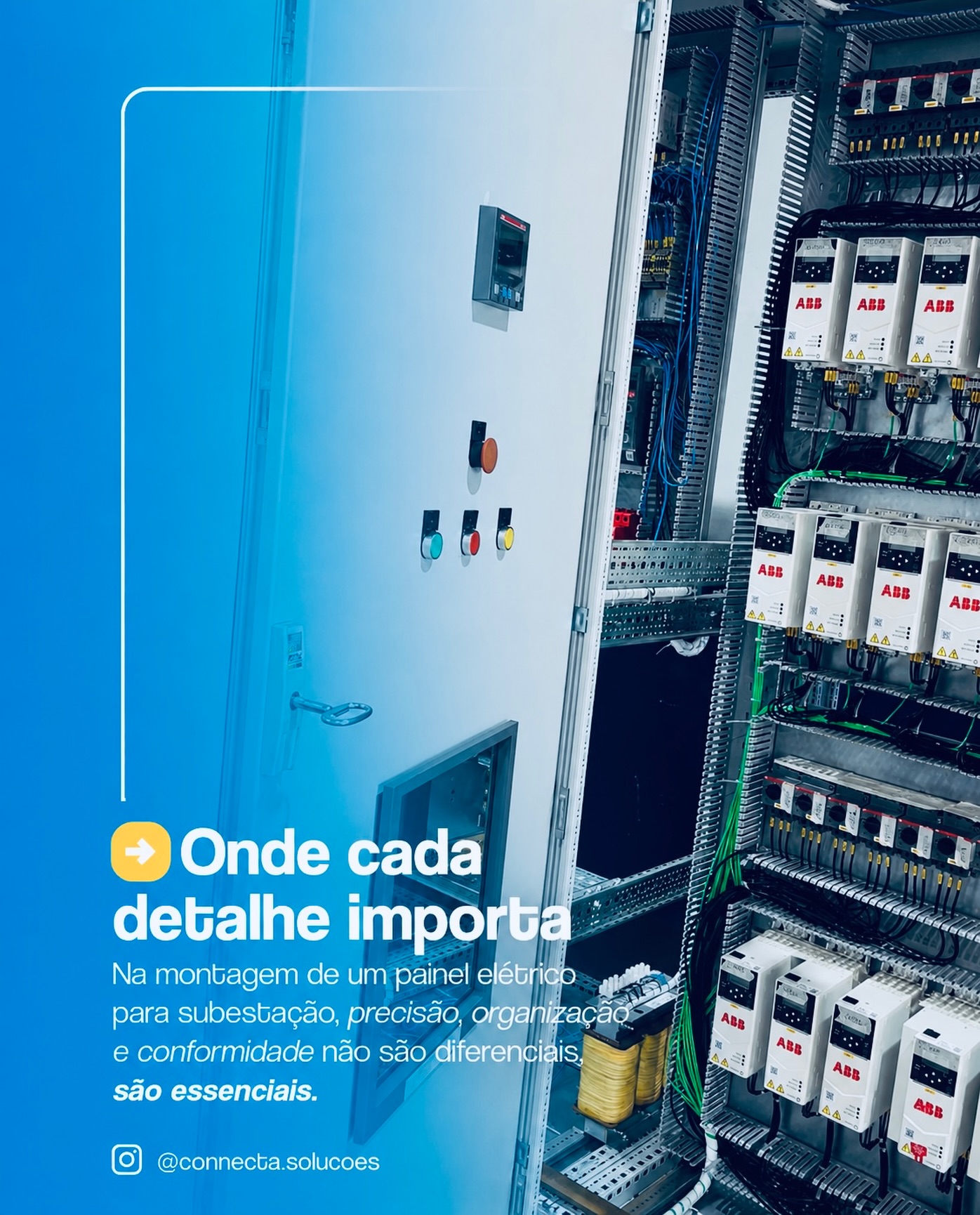Cada detalhe faz a diferença. ⚡️🔧
Na montagem de painéis elétricos para subestações, precisão, organização e segurança não são apenas diferenciais — são essenciais para garantir desempenho, confiabilidade e eficiência em cada projeto.
Na Connecta Soluções, trabalhamos com excelência em cada conexão. 💙
#connectasoluções #paineleletrico #automacaoindustrial #abb #engenhariaeletrica