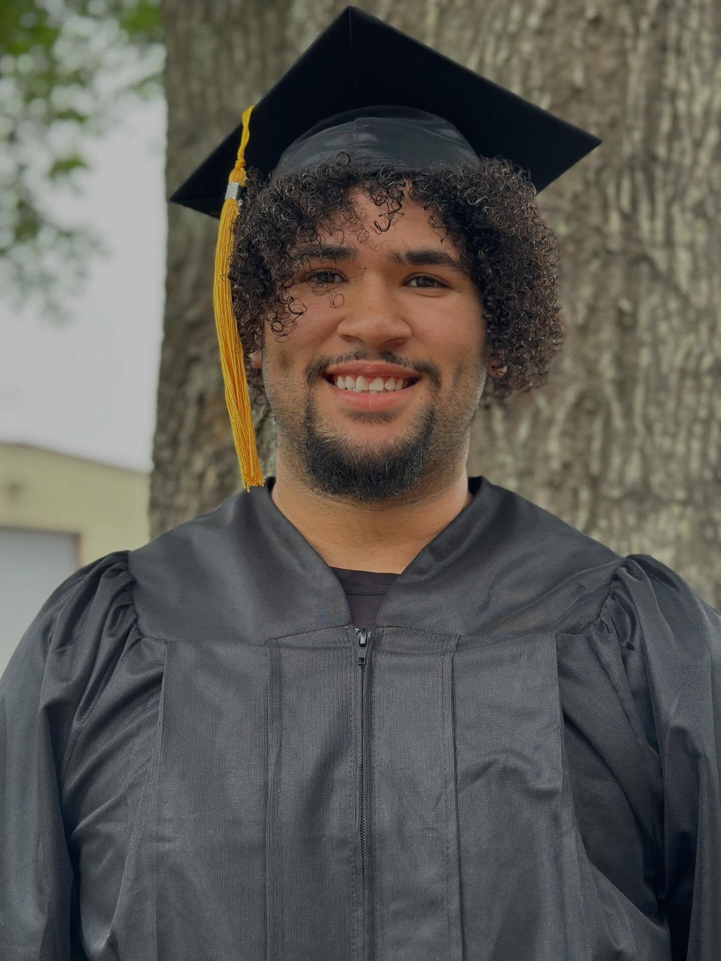 Celebrating our graduates! AP is getting his Associates in Business this Friday at graduation! #feathersup
