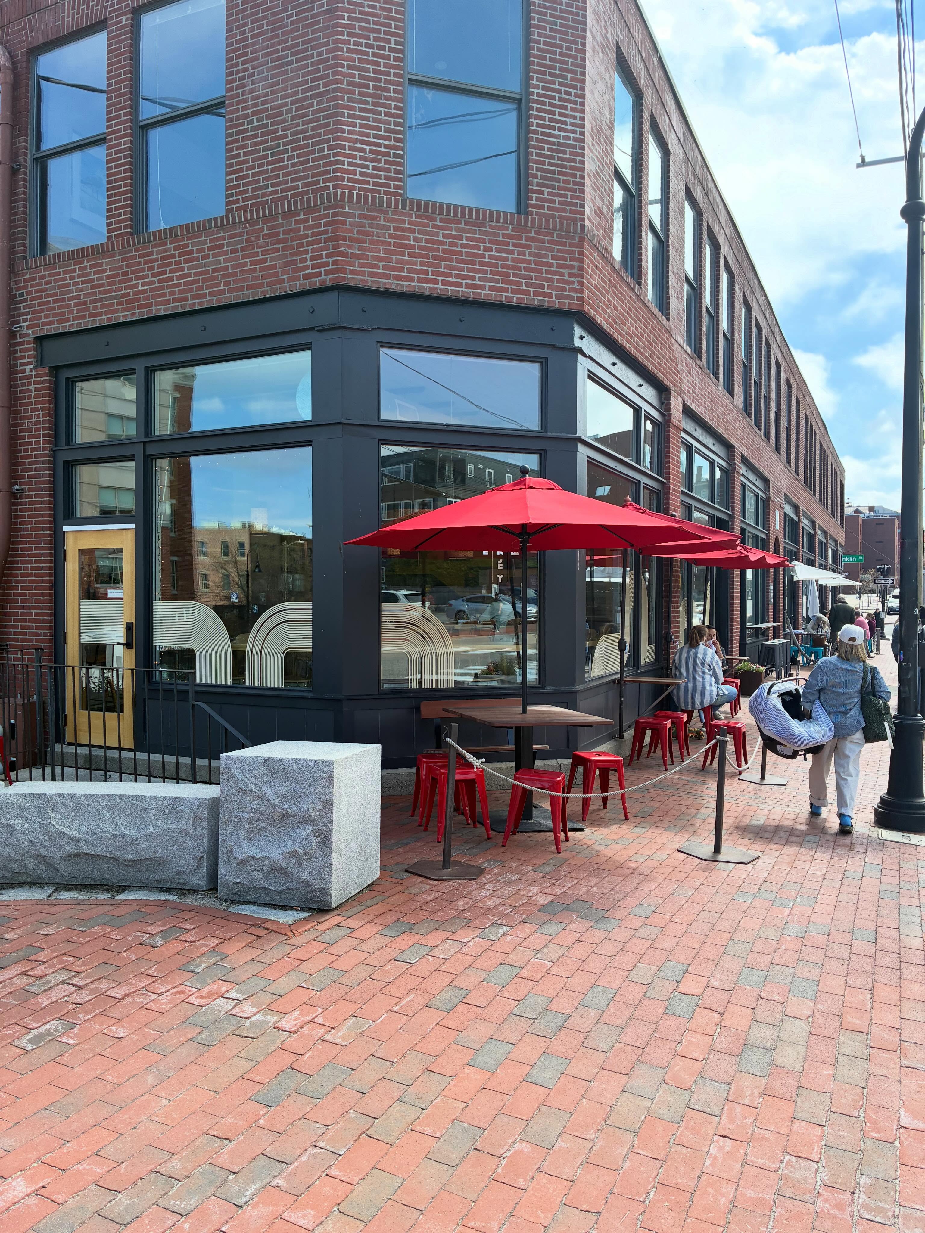 As usual food was excellent at @thehoneypaw for lunch with my wife and son. The eggplant was great! Happy Mother’s Day.