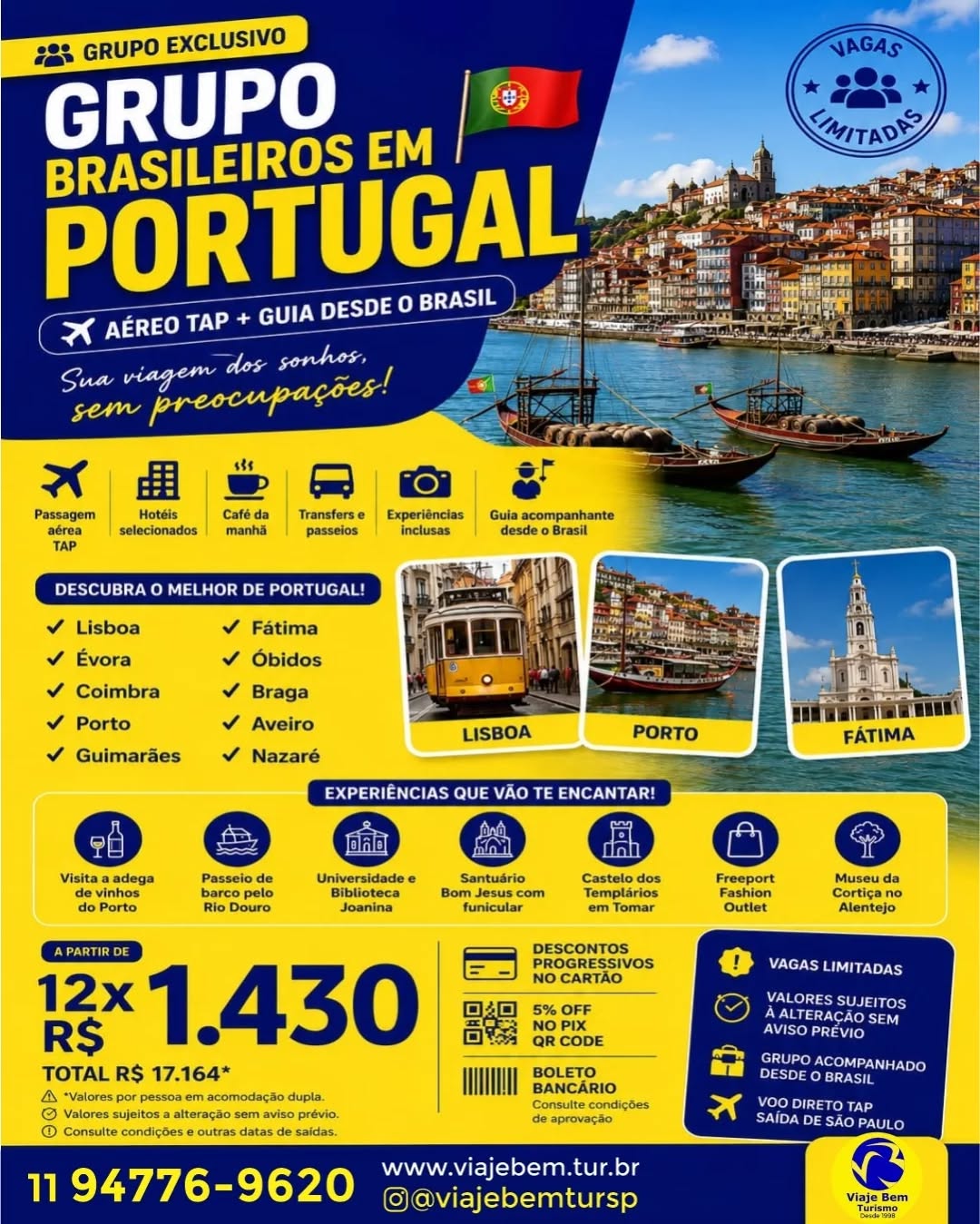 Caminhe por vielas que respiram arte e descubra a verdadeira essência de Portugal
03 á 12/12/26