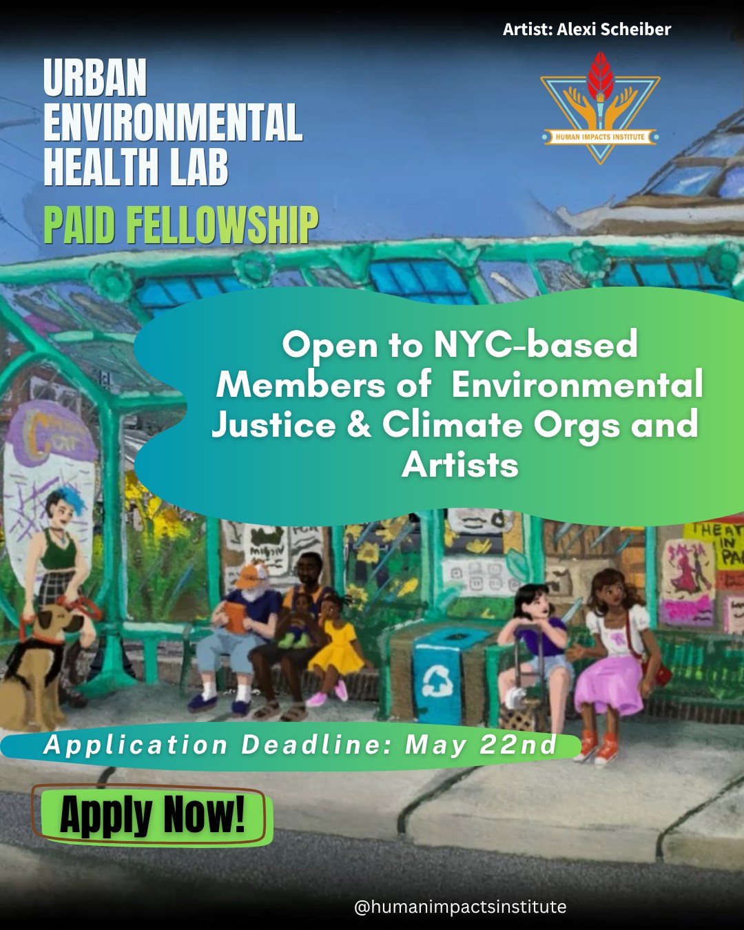 🚨 Open Call has been Extended! Apply by May 22nd to HII's Urban Environmental Health Lab Fellowship now.
🤝 Apply or nominate someone you know!
🌳 APPLY NOW AT LINKTREE IN BIO
Are you an NYC-based artist or environmental justice leader ready to turn ideas into impact? The Urban Environmental Health Lab (UEHL) Fellowship is a paid opportunity that brings together climate artists and members of environmental justice orgs to explore urban environmental health through storytelling, education, and community impact.
Fellows will gain hands-on experience through mentorships, workshops, and field trips while co-creating a project to be showcased during Climate Week NYC 2026. Connect with a powerful network of leaders, and help amplify community-driven climate solutions.
✨ Whether you’re shaping narratives or working on the frontlines of environmental justice, this is your chance to collaborate, and make your impact visible. Apply now!
#ClimateJustice #EnvironmentalJustice #NYCCommunity #CreativeClimate #FellowshipOpportunity
