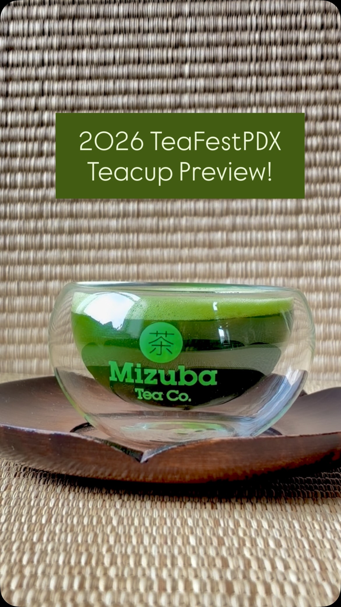 💚✨ Every year, our Gold Sponsor gets to choose the official tea cup for the festival, and this year it was such a joy collaborating with Lauren from @mizubateaco to find the perfect match for her vision.
These beautiful double-walled glass cups are lightweight, comfortable to hold, and designed to let the color and beauty of your tea shine through with every pour. The TeaFestPDX logo is featured on the other side, making them a special keepsake from the festival.
Each festival ticket includes one of these glasses, and we may even have a limited number of extras available for sale at the merch booth while supplies last! ✨💚
#teafestpdx10 #teafestival #mizubateaco #pdx #teatime