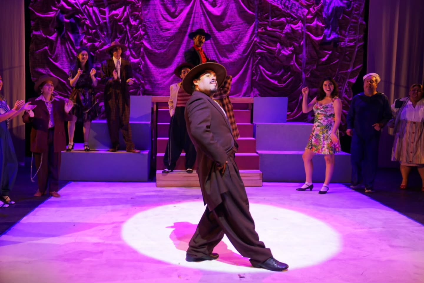 The Zoot Suit crew is stepping out for opening weekend! 🌟🙌🏽 Experience this vibrant revival of a beloved Chicano theatre classic at the LA Mission College AMP Theater! Zoot Suit opens THIS WEEKEND, starting May 15th. Grab your tickets while they last at lamcstage.com
@Carlit000sss @_ger_ver_ @pinchefantazma @mai.louf iamraulcardona
LA Mission College Theatre Arts presents “Zoot Suit,” written by Luis Valdez and co-directed by Robert Cucuzza and Raúl Cardona. “Zoot Suit” will be presented May 15-31, 2026 in the AMP Theater on the LA Mission College campus in Sylmar, CA. Tickets start at $10 and can be purchased through www.lamcstage.com. LA Mission College will be hosting a variety of cultural events coinciding with many of the twelve shows. For the performance and event schedule, company list, and information about the show, visit www.lamcstage.com.
#zootsuit #pachuco #lamissioncollege