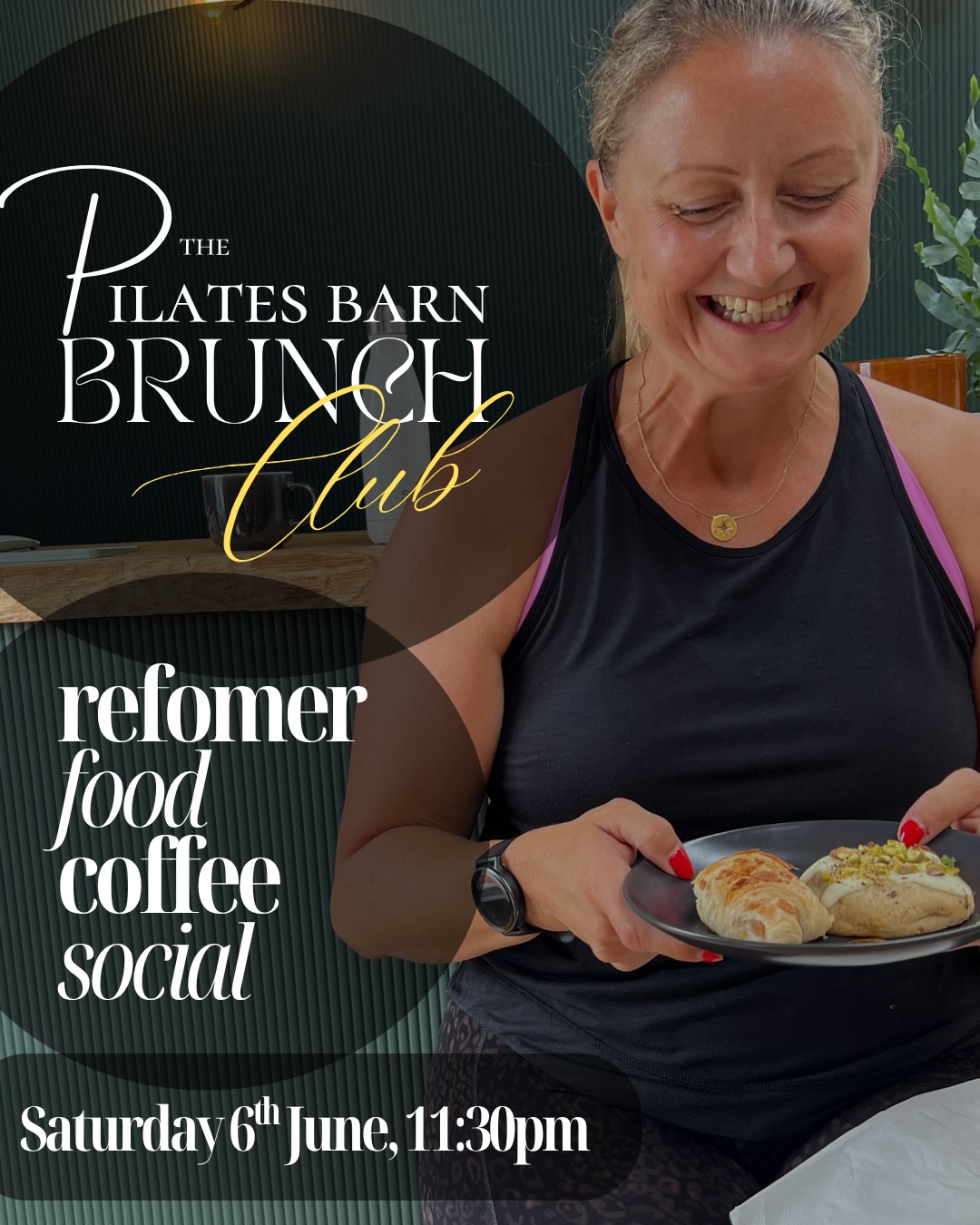 BRUNCH IS BACK! 🥐
The event you’ve been waiting for!
Our popular brunch club is now available to book for 6th June!
A new brunch menu and an uplifting reformer session.
All levels welcome from complete beginners to experienced ✨
£32pp
£28pp - for unlimited members
(T’s and C’s apply)
