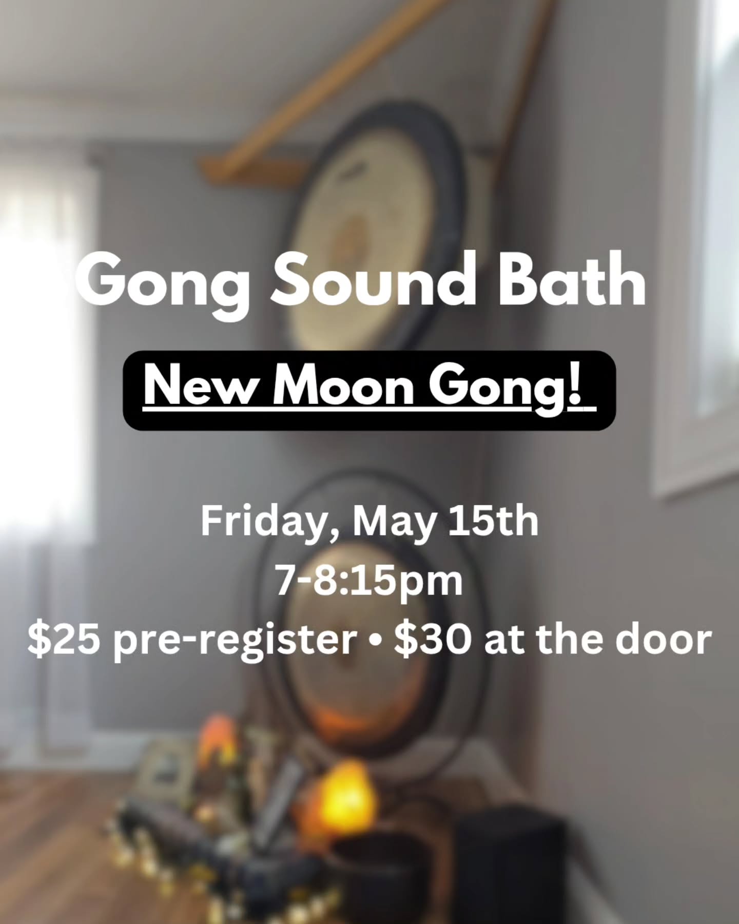 This Friday is our Gong bath paired with the New Moon energy coming on the 16th.
At the end of the event Jaclyn will guide you in setting New Moon intentions– if you feel called to participate bring a notebook, pen, or just a simple piece of paper to write on.
Pre-register for $25 through venmo right on our website, highlight, or fb event page ($30 at the door).
We can't wait to welcome you!
#gongbath #newmoon #gongsoundhealing #soundvibrations #Gongevent