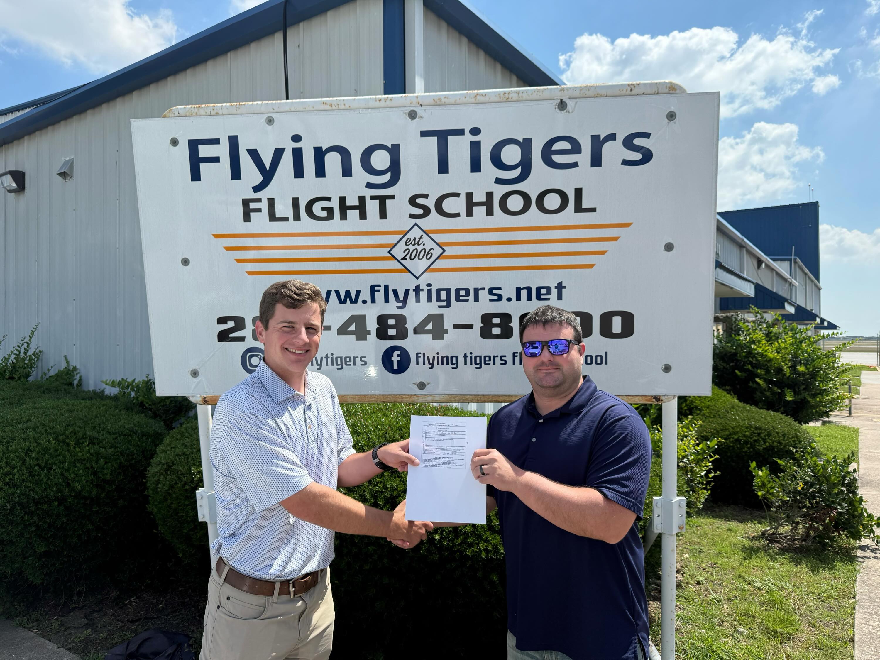 Congrats Hayes Hamilton on your Instrument rating! Now onto commercial✈️
