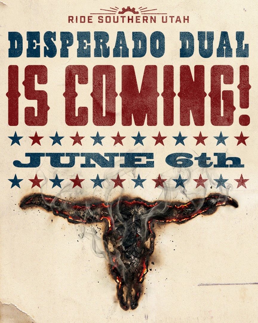 DESPERADO DUAL IS BACK!
June 6th | Panguitch, Utah
50 & 100-mile ride options
After a few years away, one of Southern Utah’s most unforgettable cycling events returns to the high country. Epic roads, incredible scenery, and limited spots make this a ride you won’t want to miss. This unforgettable ride delivers high elevation, wide-open roads, and the kind of cycling experience riders talk about long after the finish line. Registrations are climbing and spots are limited… don’t miss your chance to be part of the return of one of Southern Utah’s most unique cycling events. Join us for the return of the Desperado Dual!
☀️Link in BIO for all the details☀️