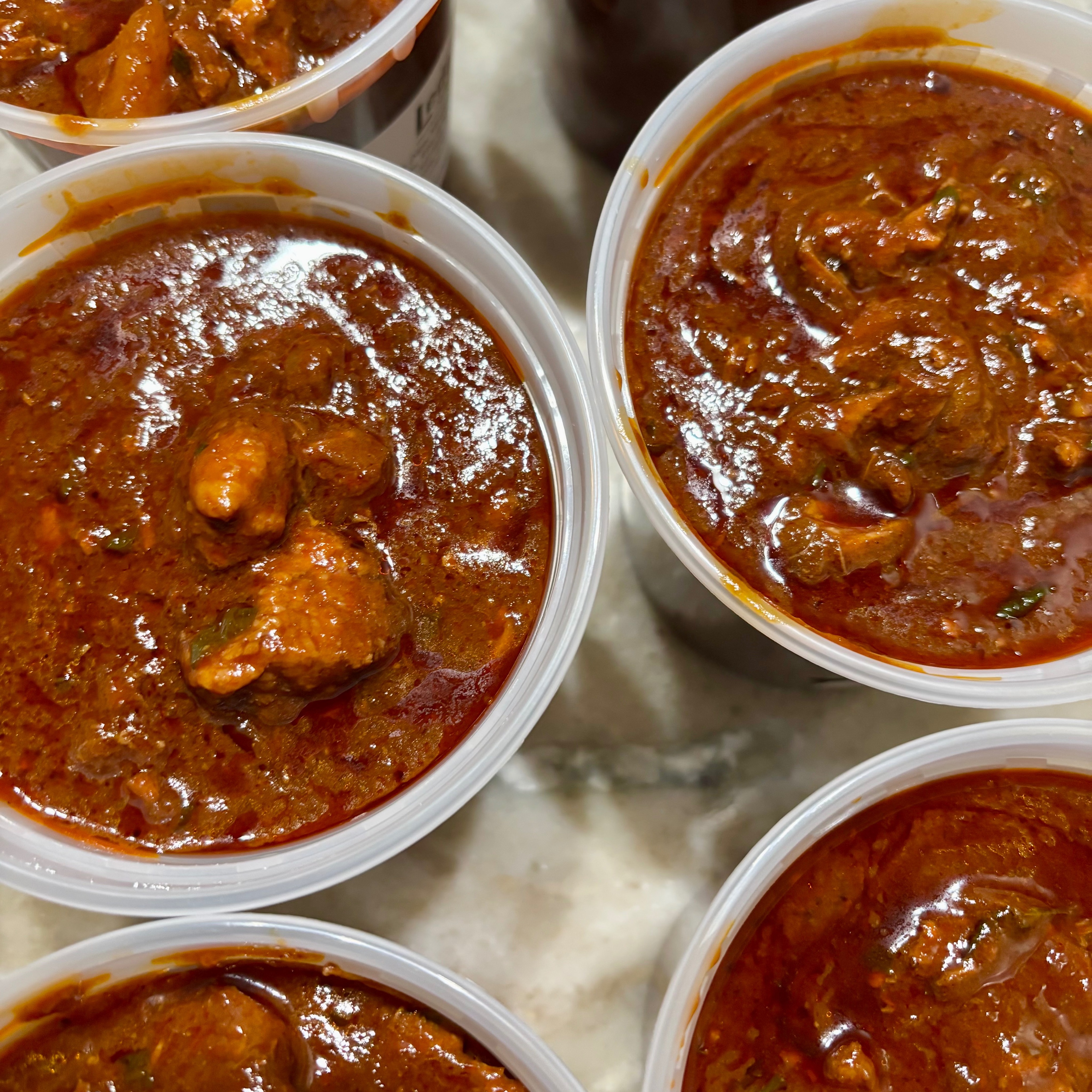 Carne Adovada on the menu today. Pork slowly simmered in a brick red sauce of three types of chilies, onions, garlic, raisins, orange juice, chicken stock, fish sauce, Mexican oregano, and cumin. Text 802-246-7592 to set yourself up with one.