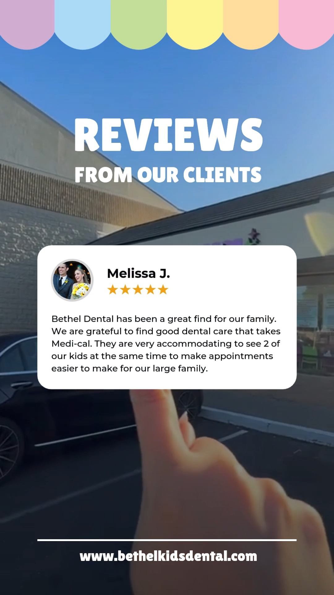 ⭐ Families like Melissa's are why we do what we do!
"Bethel Dental has been a great find for our family. We are grateful to find good dental care that takes Medi-Cal. They are very accommodating to see 2 of our kids at the same time to make appointments easier for our large family."
— Melissa
We're proud to serve families of all sizes and accept Medi-Cal so quality dental care is accessible to everyone. Scheduling back-to-back appointments for your kids? We've got you covered. 💙
📅 Ready to book for your family?
https://www.bethelkidsdental.com/copy-of-main-appointments-rw
Call us or visit our website to schedule today!
#BethelDental #FamilyDentistry #MediCal #DentalCare #PatientLove #FamilySmiles #AffordableDentistry #KidsDentist