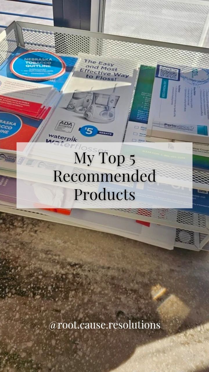 Knowing what products are available to support patient care routines is a large part of being a dental provider.
My top oral care products include the typical electric toothbrush, water flosser, proxabrushes, oral probiotics, @meetcocolab Coco Floss & a tongue scraper.
But more than that, I have conversations daily with patients about products that also support their breathing and sleep.
My top 5 product recommendations
➡️ @remplenish Myo Nozzle
➡️ @xlear Nasal Spray
➡️ @periovance Dry Mouth Oral Moisturizing Gel
➡️ @drjenoralcare Perio Paste
➡️ @intakebreathing Nasal Dilator
Check my bio for links to my favorite products!
#sleep #wholebodyhealth #oralhealthcare #prevention #dentistry
