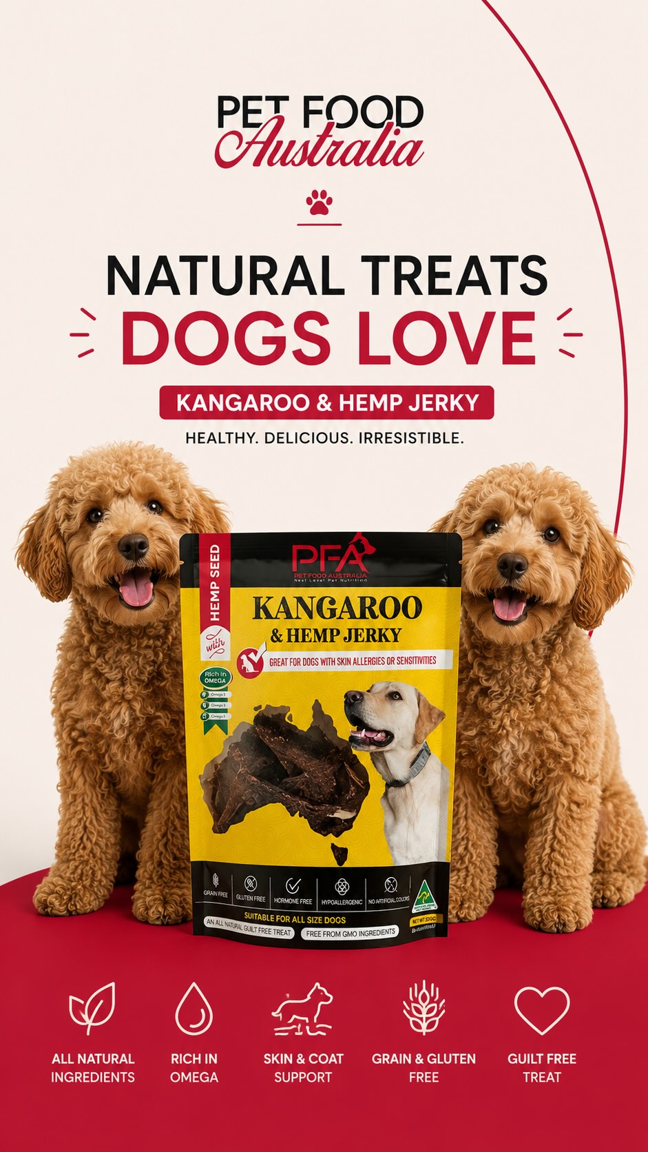 A treat they enjoy and a chew that helps support healthy teeth. Our kangaroo and hemp jerky keeps it simple, natural and high quality. ✅
Shop online at Noon.com
Link in Bio.
#PetFoodAustralia #DogFood #CatFood #DogNutrition #premiumdogfood