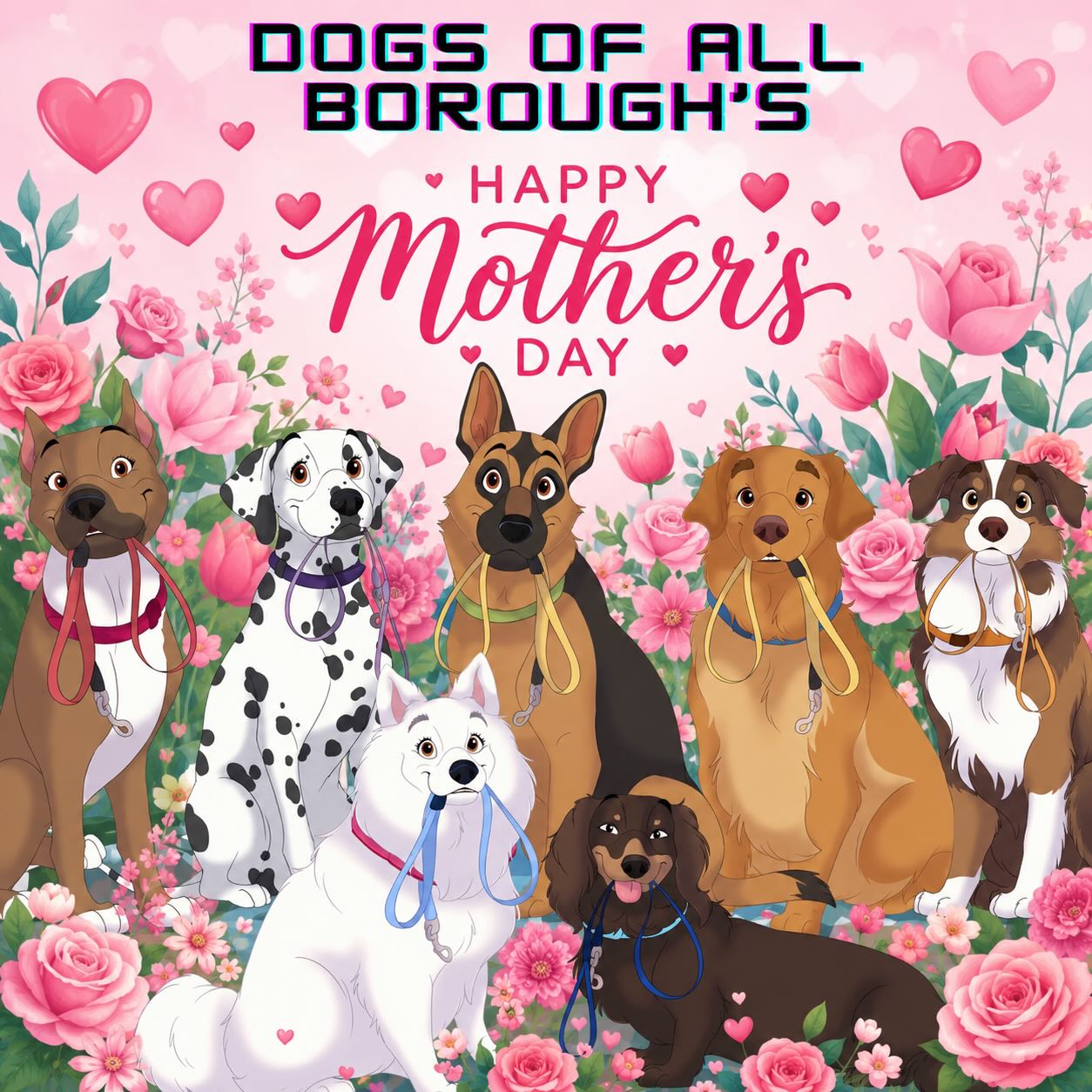 Happy Mother’s Day to all the amazing moms and dog & cats moms out there! 🌸🐾
Thank you for all the love, cuddles, treats, belly rubs, and endless adventures you give your pups every single day. Your furry babies are lucky to have such pawsome moms by their side 💖
Happy Mother’s Day from all of us at Dogs of All Borough’s! 🐶🌷
#dogsofallboroughs #motherdayspecial🎁🎊💥💝👩❤️👩 #dogmomsofinstagram #dogsofnyc #catmom