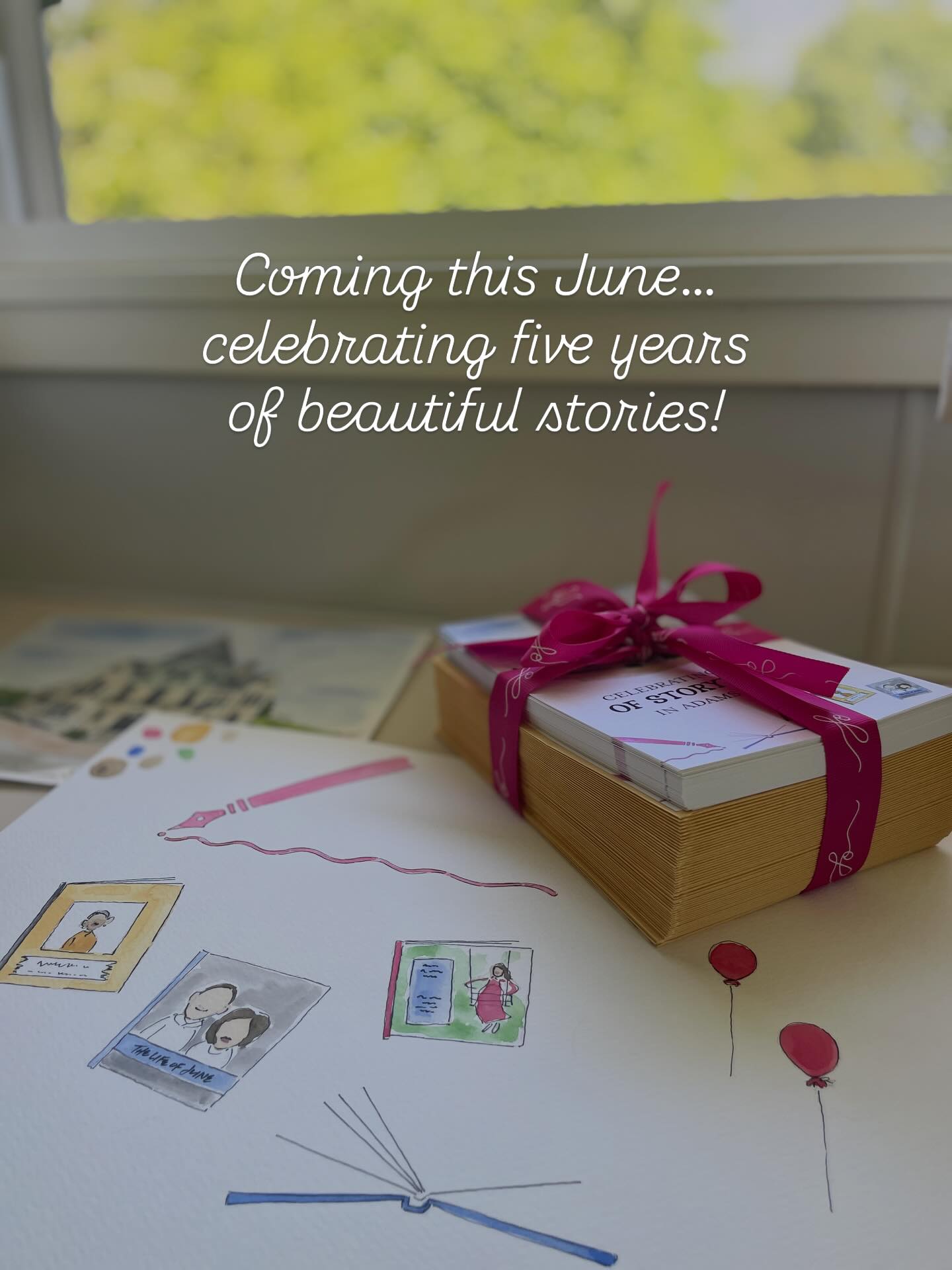 Step one of celebration planning has begun along with a little help from @loinlondon and her magical inspiration. More to come as June kicks off five years of storytelling and recognizing all of the beautiful life stories that have been told. 🩷