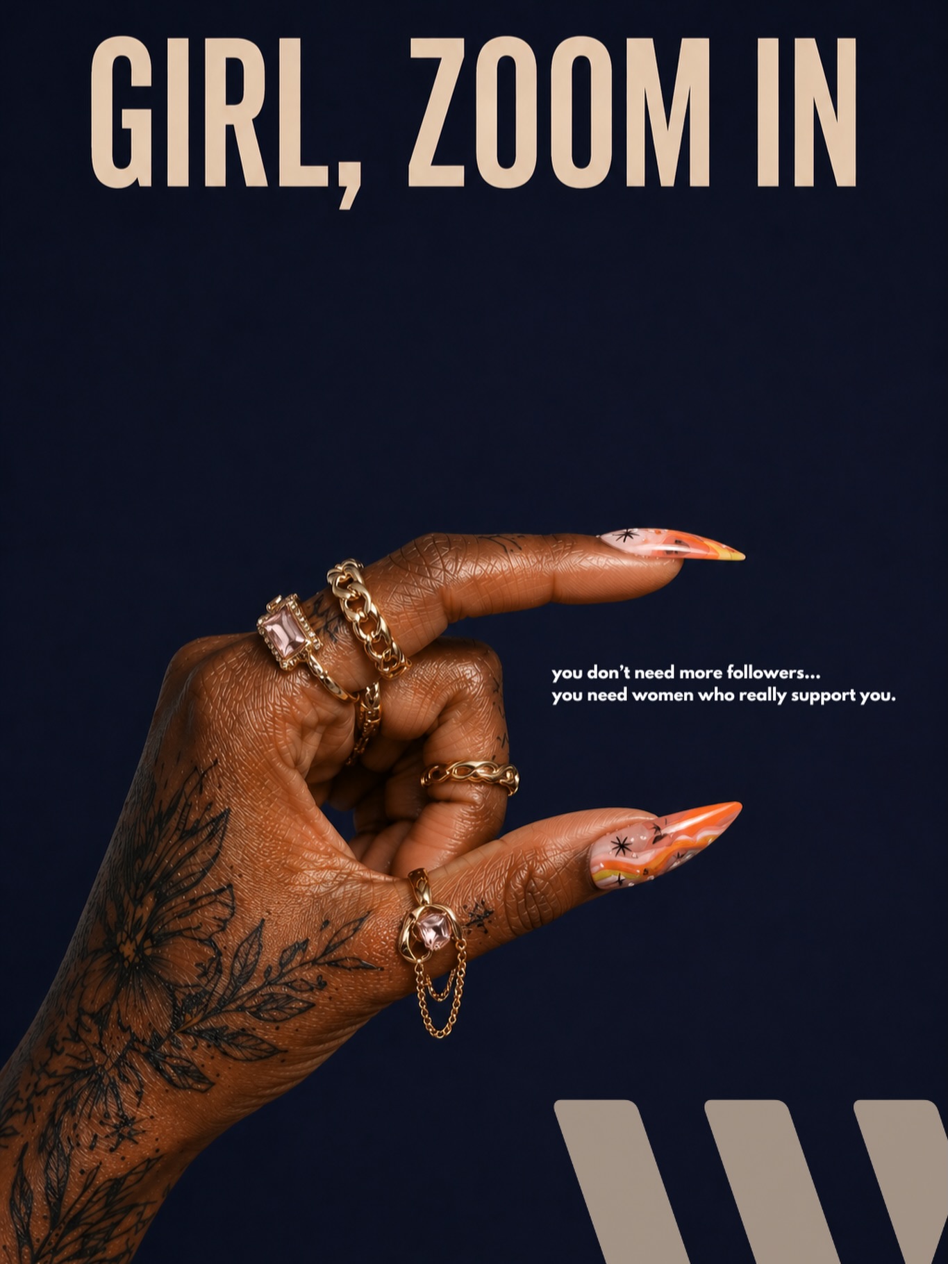 zoom in sis… 👀
you don’t need more followers…you need women who really support you.
women who clap when you win.women who speak your name in rooms full of opportunity.women who check on you outside of social media.women who remind you who you are when self doubt starts getting loud.
because community will take you further than trying to build everything alone ever will.
that’s the kind of energy we’re on over here.
LIKE + SHARE + COMMENT 🖤
#communitysupport #sisterhoodovercompetition #w4tc