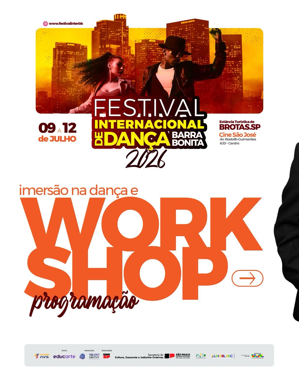 ✨ Mais do que competir, é hora de viver uma experiência transformadora!
Os workshops do festival chegam com profissionais renomados, troca de experiências, aprendizado intensivo e oportunidades únicas para bailarinos de todas as idades e estilos. 🩰🔥
Serão dias de muito conhecimento, inspiração e conexão com grandes nomes da dança nacional e internacional.
Prepare-se para evoluir, se desafiar e viver o festival por completo. 💫
Entre em contato e faça sua inscrição: (84) 99155-9202