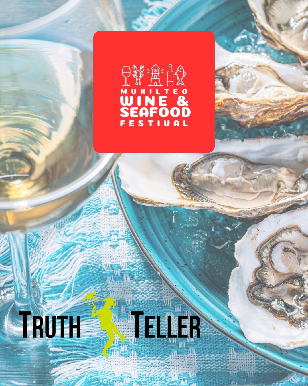 There’s nothing fishy about this wine walk — just a full day of wine tasting, seafood sampling, and waterfront wandering.
Catch Keith and Stef in Mukilteo this Saturday for the Wine & Seafood Festival! From 1–7:30, you can explore local wineries, enjoy fresh seafood, and take in those gorgeous Puget Sound views. It’s the perfect blend of spring sunshine, good food, and even better wine.
#truthtellerwinery #mukilteoevents #woodinvillewinecountry #pnwwine #wawine #siplocal #seafoodfestival #wineandseafood
